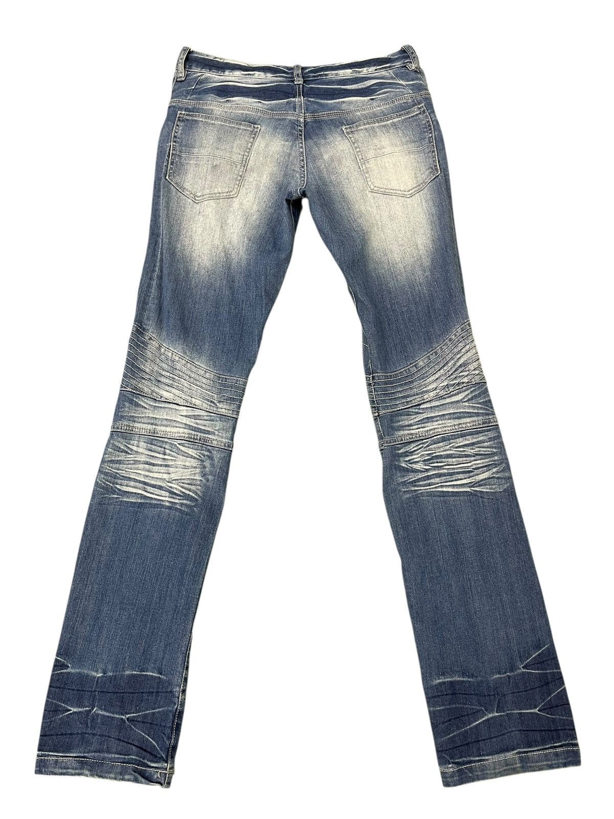 Hysteric Glamour Biker Jeans Schlussel Japan Faded Stretch Skinny 2🟦4 Size US 32 / EU 48 - 1 Thumbnail
