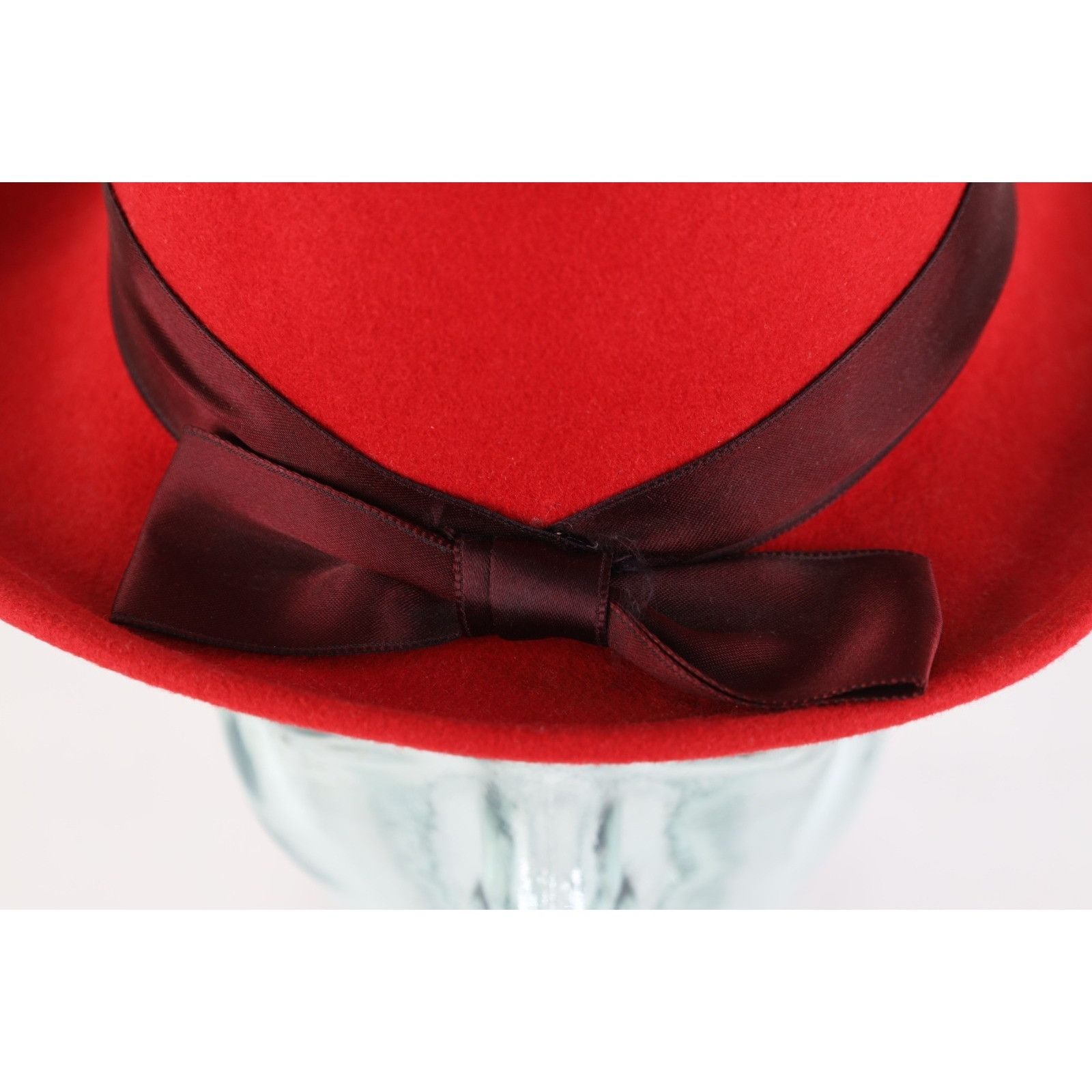 Vintage Vintage 80s 90s Felt Wool Satin Ribbon Bowtie Cloche Hat Size ONE SIZE - 2 Thumbnail