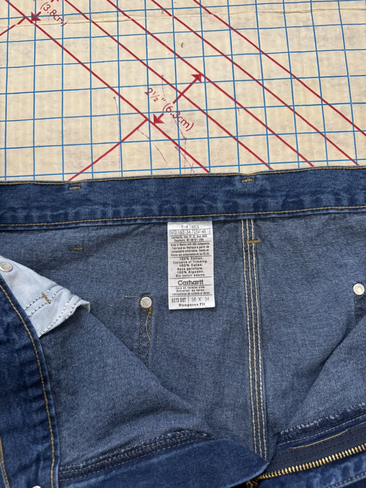 Carhartt Carhartt Double Knee Workwear Denim Work Pants Size 38x31 Size US 38 / EU 54 - 7 Thumbnail