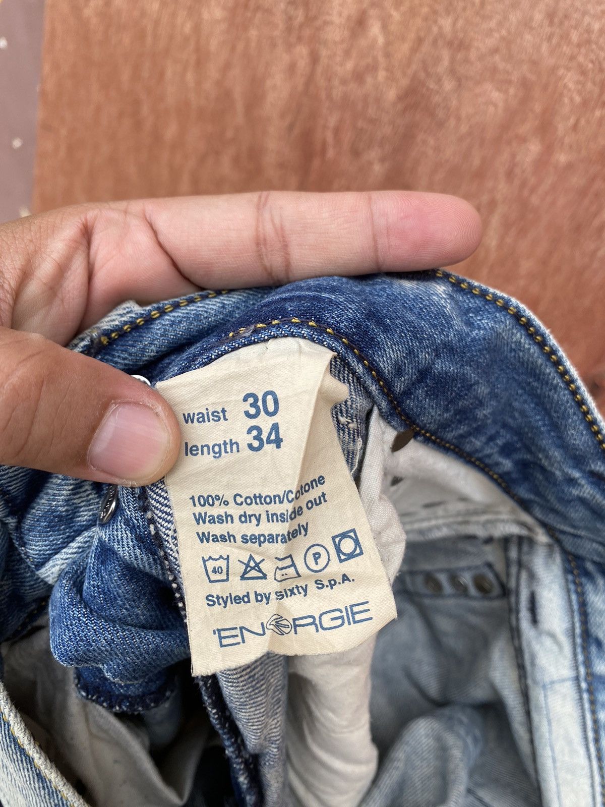 Japanese Brand Energie Distressed Denim Pants Size US 30 / EU 46 - 10 Thumbnail