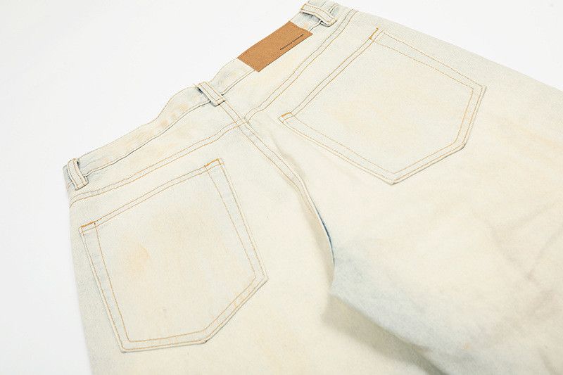 Vintage American retro washed distressed wide-leg jeans Size US 32 / EU 48 - 6 Thumbnail