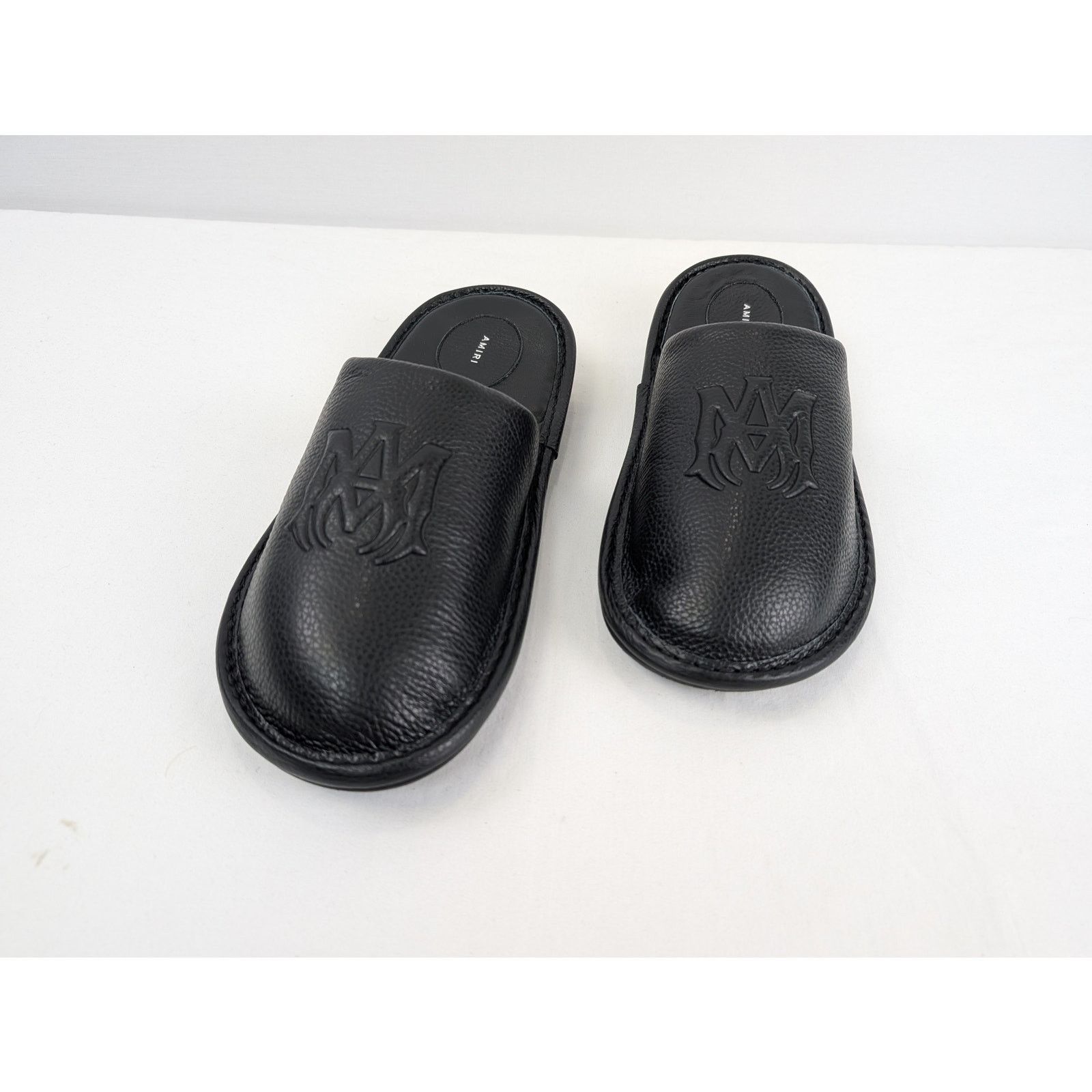 Amiri o1rshd1 Lux Leather Slipper Sandal in Black Size US 10 / EU 43 - 9 Thumbnail