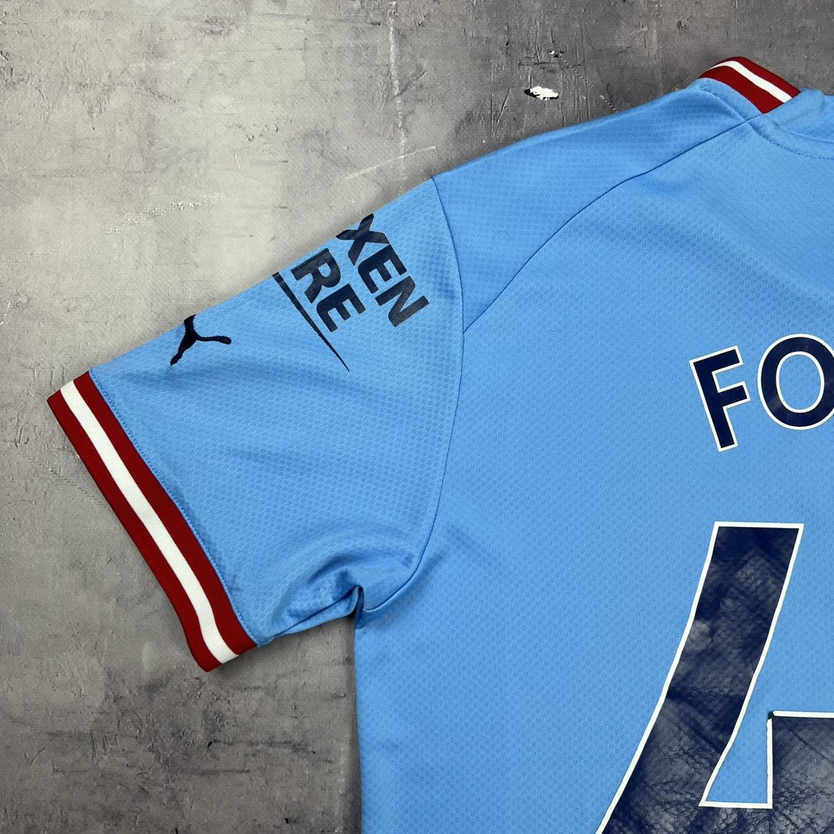 Puma Rare! Foden 47 Puma Manchester City Soccer Jersey Shirt 00s Size US M / EU 48-50 / 2 - 12 Thumbnail