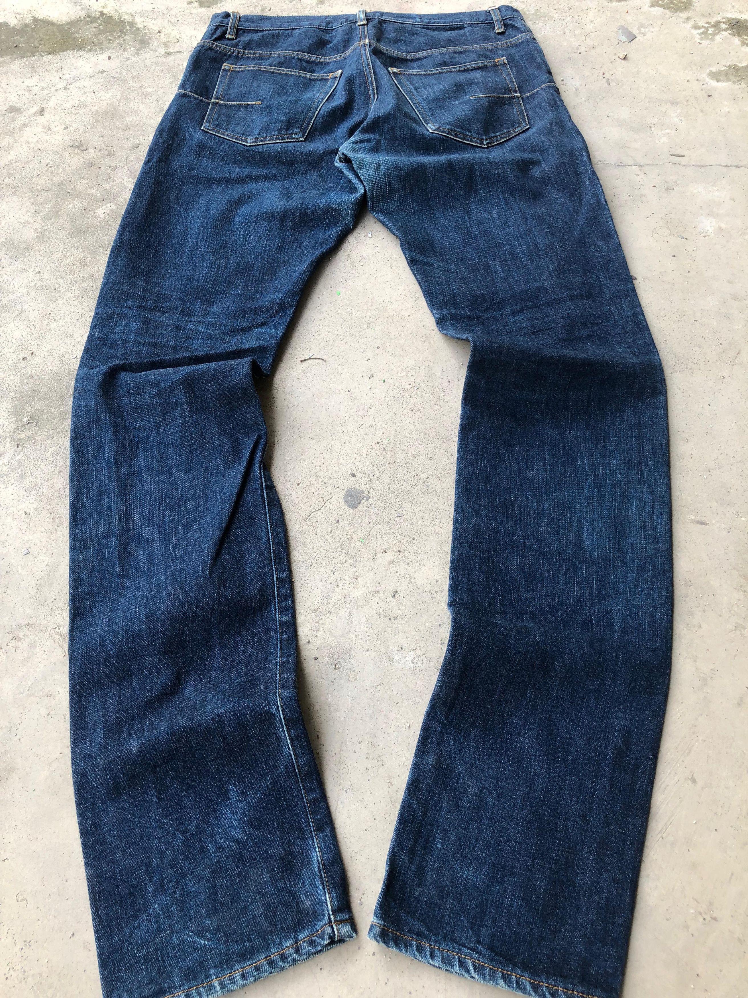 Dior × Hedi Slimane SS04 Dior Vintage Fading Strip Jeans Size US 32 / EU 48 - 2 Thumbnail