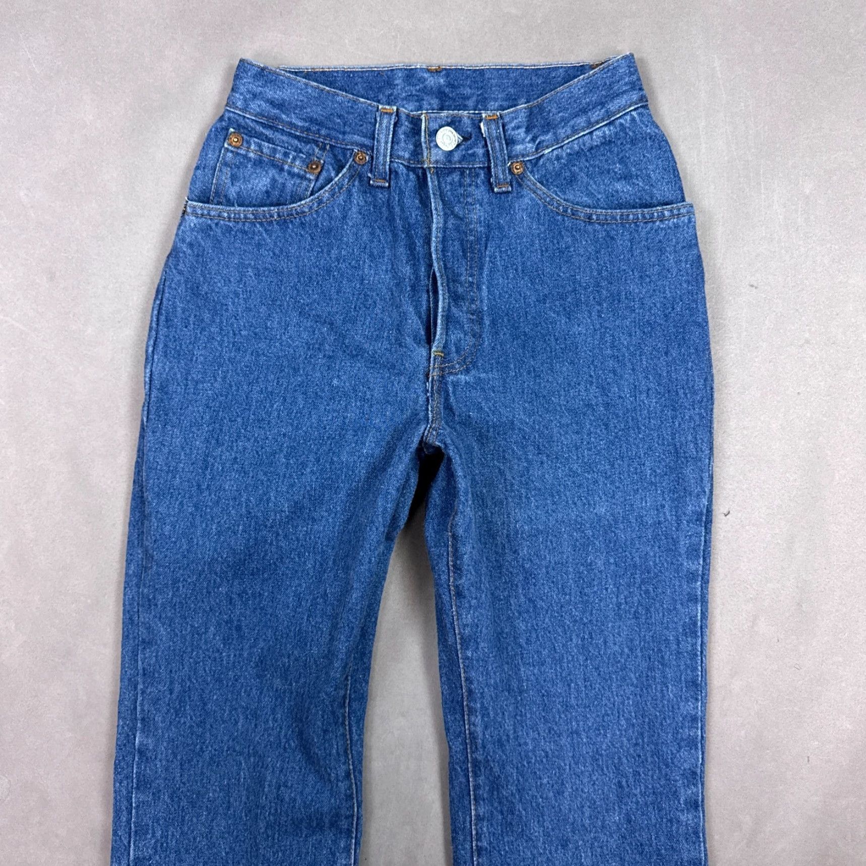 Levi's VINTAGE Levi's 501 Jeans Womens 24x27 Blue 80s Fuzzy Button Fly Denim Pants Dark Jeans Women, 501, 80s, Levi's, Blue, Dark, 90s Size 42" / US 20 - 4 Thumbnail