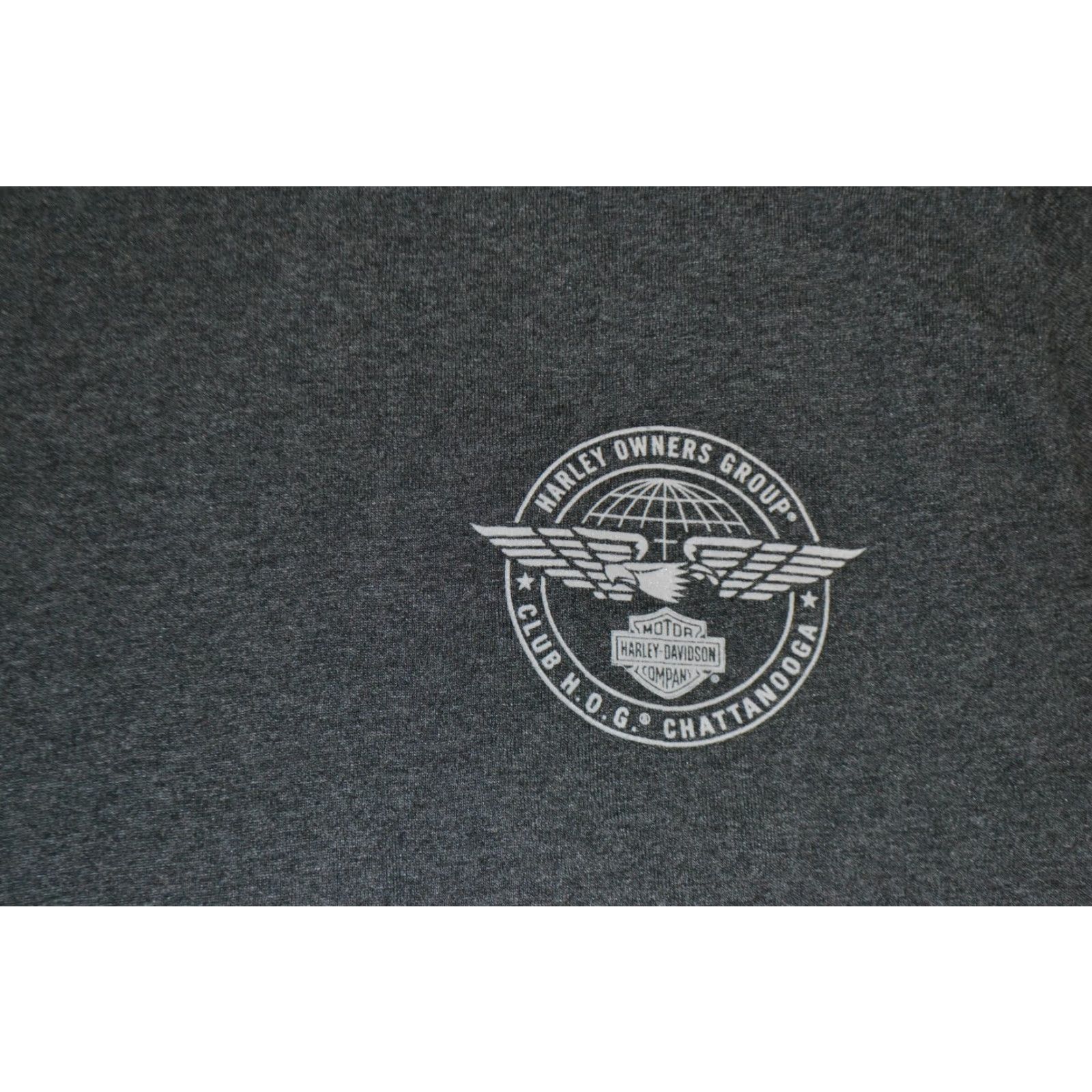 Hanes VINTAGE Harley Davidson Motorcycles Owners Group HOG Chattanooga Rally T Shirt Small 22 Gray Mens T-Shirt 60/40 Cotton Blend Graphic Tee SHIRTS Size US S / EU 44-46 / 1 - 2 Thumbnail