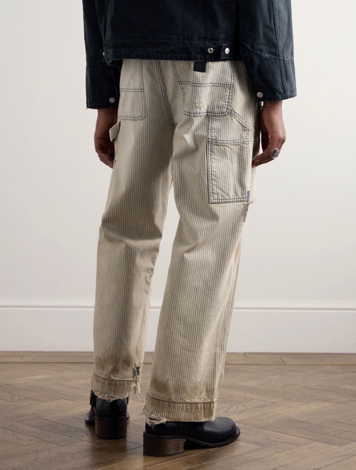 Enfants Riches Deprimes ERD Hickory Striped Paint Carpenter Pants Shuji Version Size US 36 / EU 52 - 10 Thumbnail