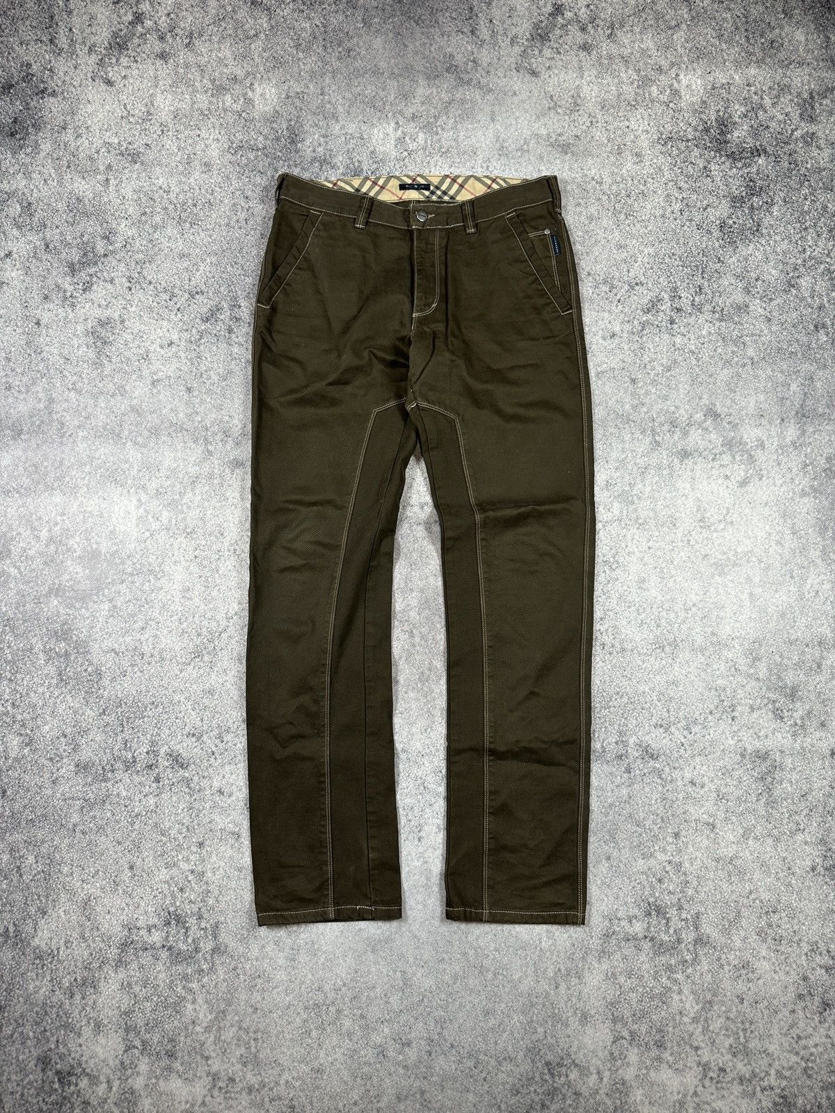 Burberry Vintage Burberry Luxury Pants Streetwear Rare L Casual Size US 34 / EU 50 - 1 Thumbnail