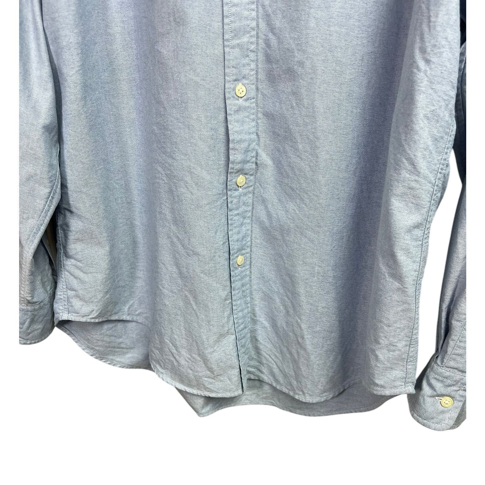 Ralph Lauren Ralph Lauren Vintage Blue Oxford Embroidered Logo Size 14 Size US L / EU 52-54 / 3 - 7 Thumbnail