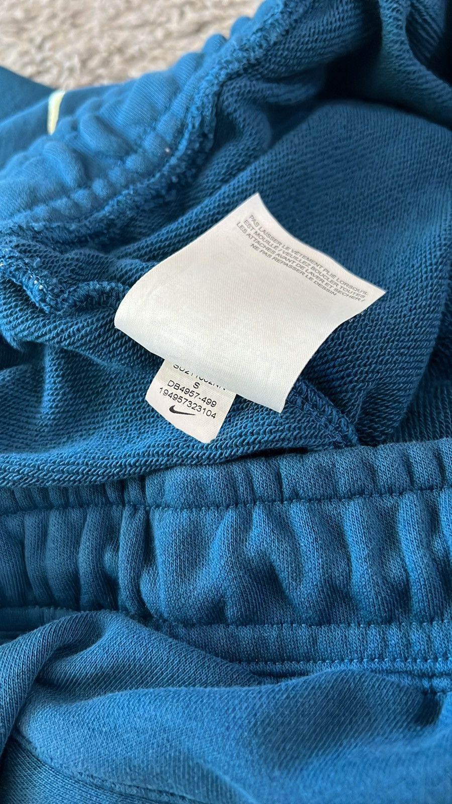 Nike Nike Turquoise Blue Double Swoosh Shorts Size US 30 / EU 46 - 6 Thumbnail