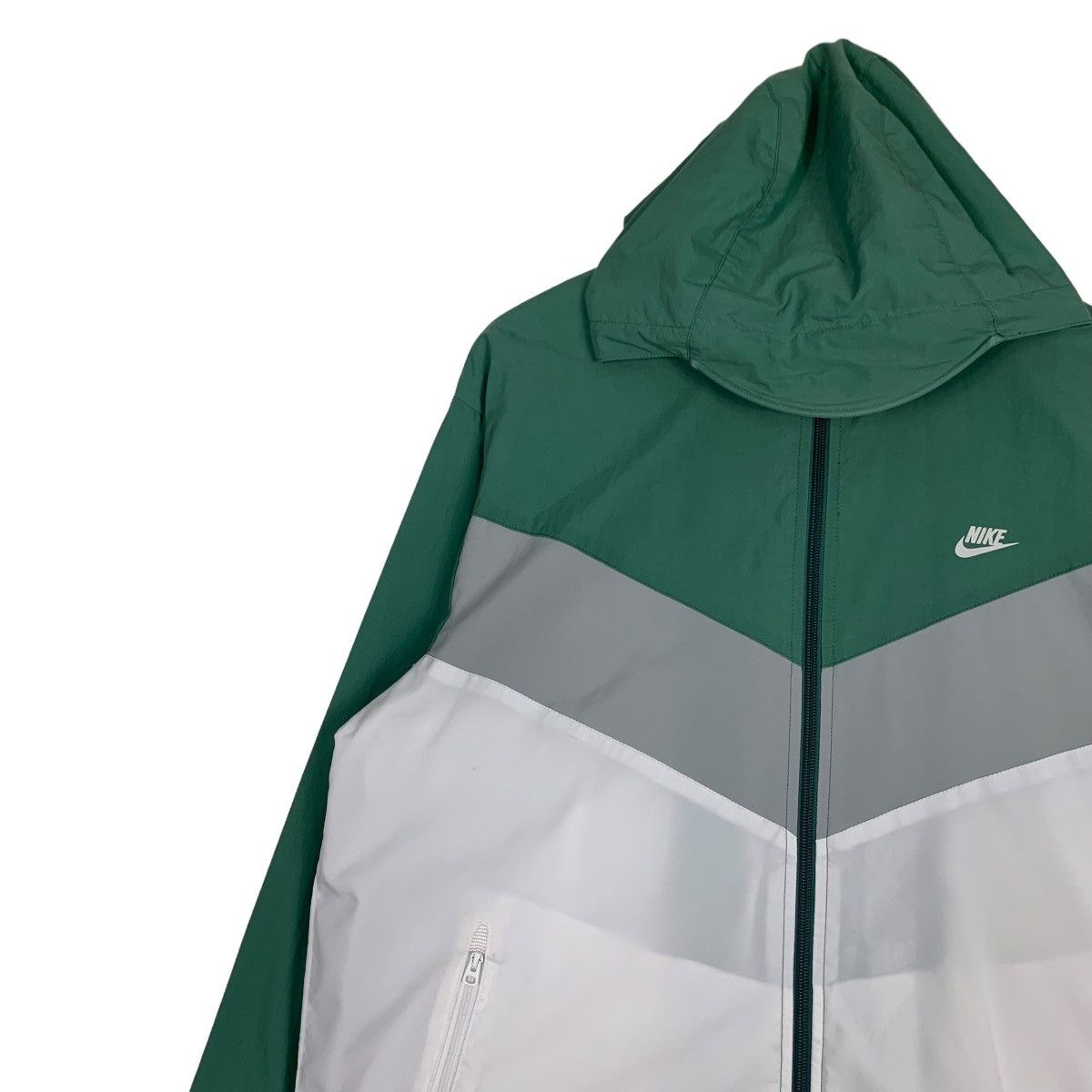 Nike Y2k NIKE Big Swoosh Logo Colorblock Hoodie Jacket #0954-C42 Size US L / EU 52-54 / 3 - 8 Thumbnail