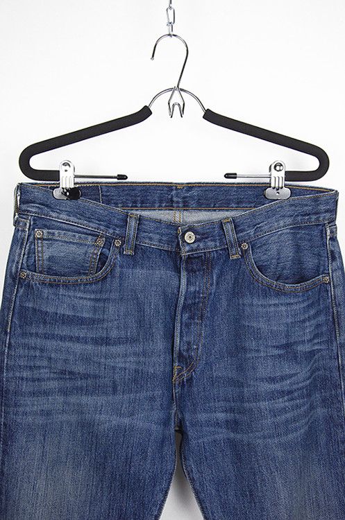 Levi's Levi’s 501 Straight Fit Jeans Blue Denim - Size 33×32 Size US 33 - 3 Thumbnail
