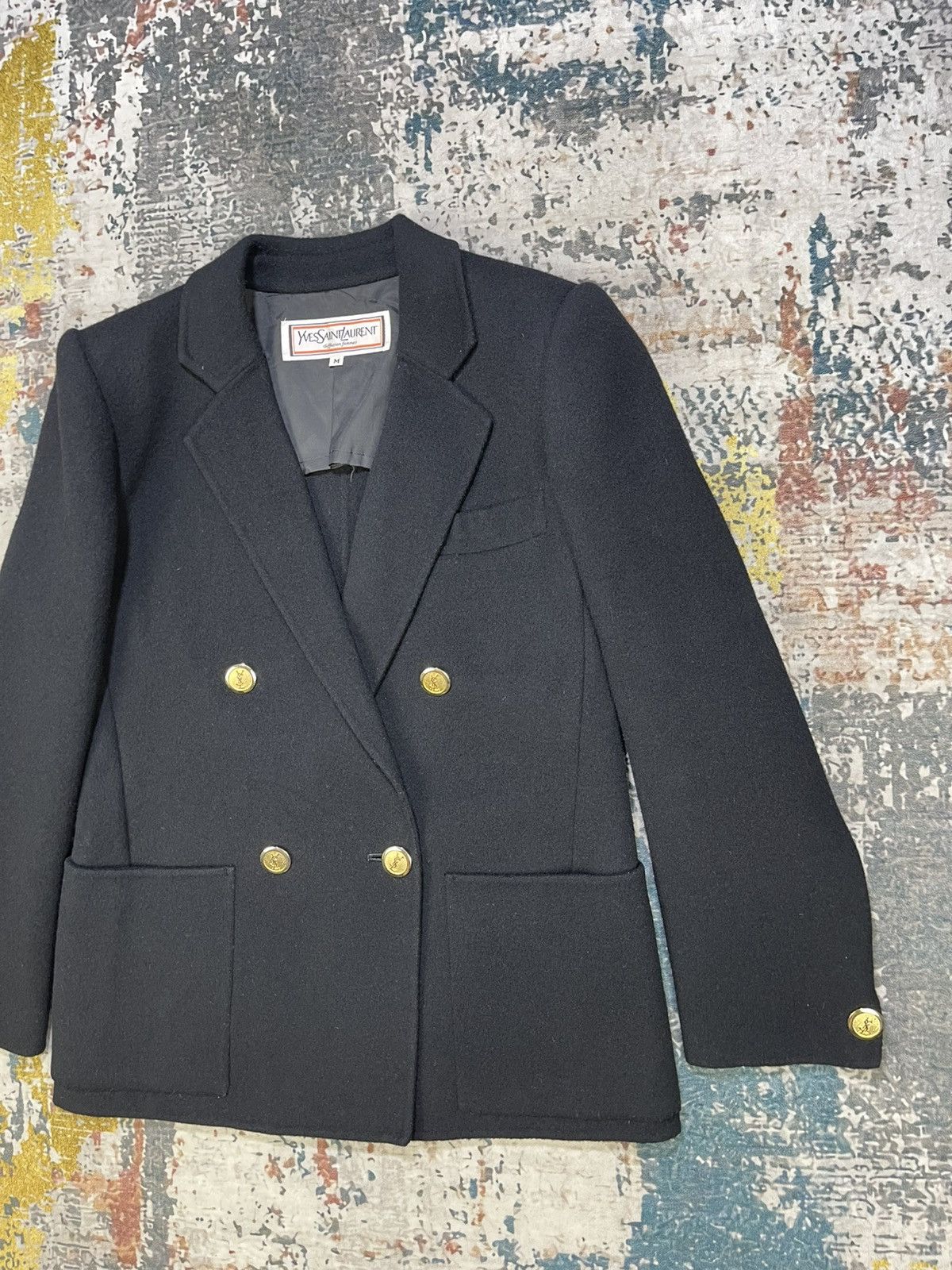 Yves Saint Laurent Yvest Saint Laurent Ysl Double Breasted Wool Blazer Size M / US 6-8 / IT 42-44 - 7 Thumbnail