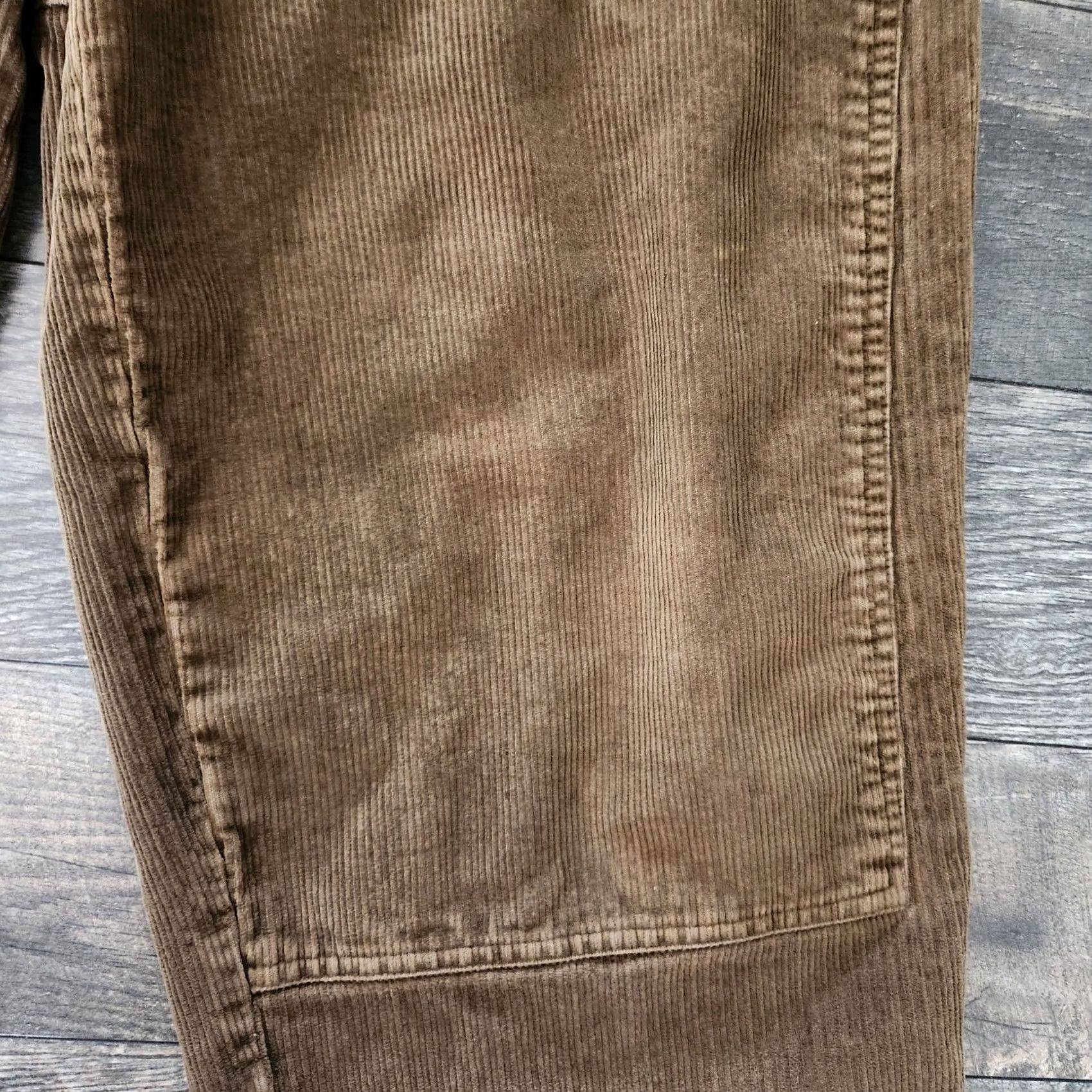 Abercrombie & Fitch VINTAGE Abercrombie & Fitch Corduroy Pants Mens 32x30 Olive Wide Leg Carpenter Pocket Slash 90s Y2K Slim/Relaxed Regular Wool? Size US 32 / EU 48 - 6 Thumbnail