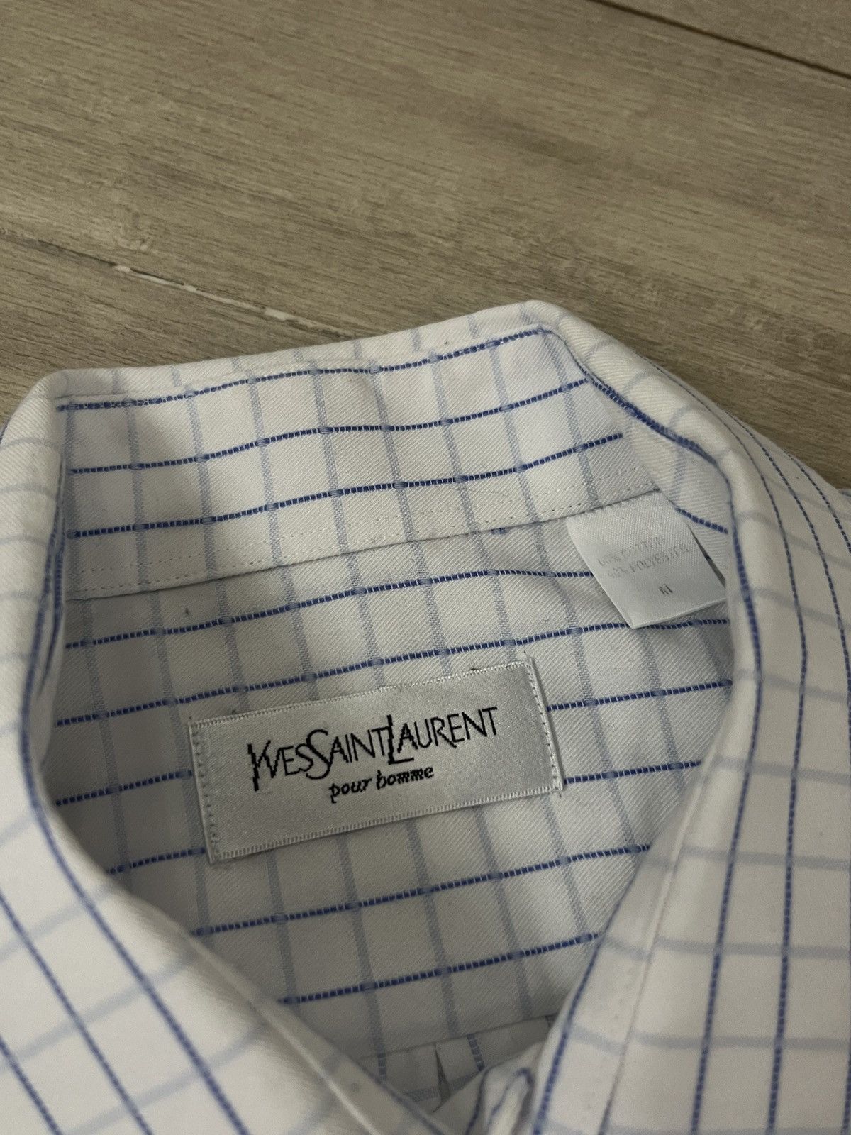 Yves Saint Laurent 🔥90's YSL Old Money Boxy Checked Summer Shirt Y2K Size US M / EU 48-50 / 2 - 6 Thumbnail