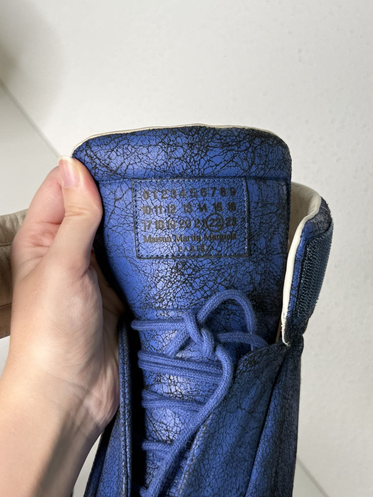 Maison Margiela Maison Margiela Future Cracked Blue Size US 9 / EU 42 - 4 Thumbnail