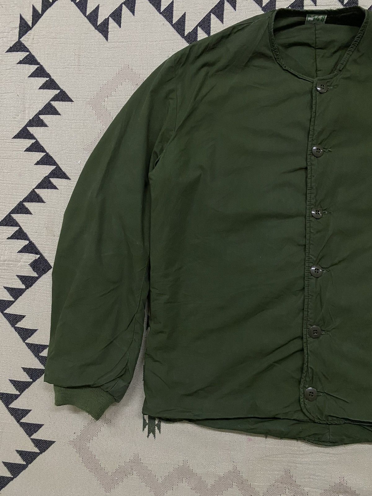 Other 60s SWEDISH ARMY M59 QUILTED MILITARY JACKET GREEN C148 Size US M / EU 48-50 / 2 - 3 Thumbnail