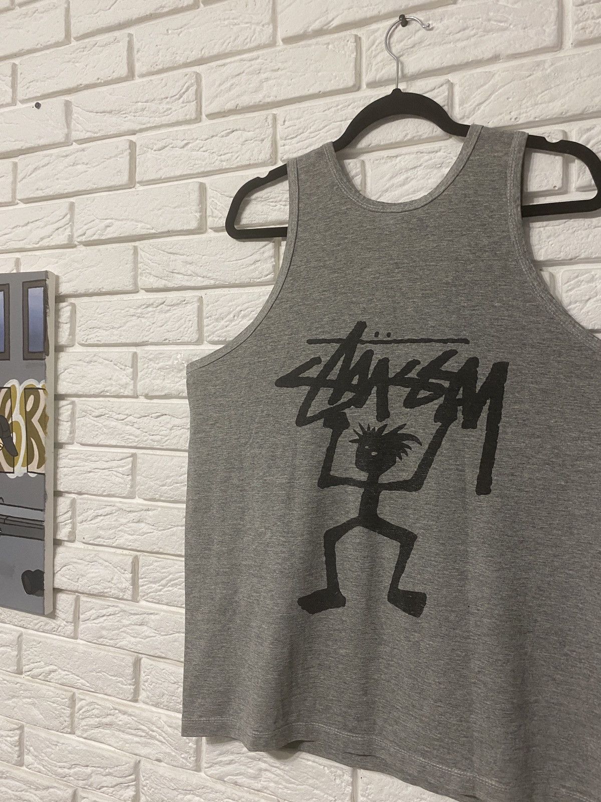 Stussy × Vintage Vintage Late 80s-Early 90s stussy big logo tshirt Size US L / EU 52-54 / 3 - 2 Thumbnail