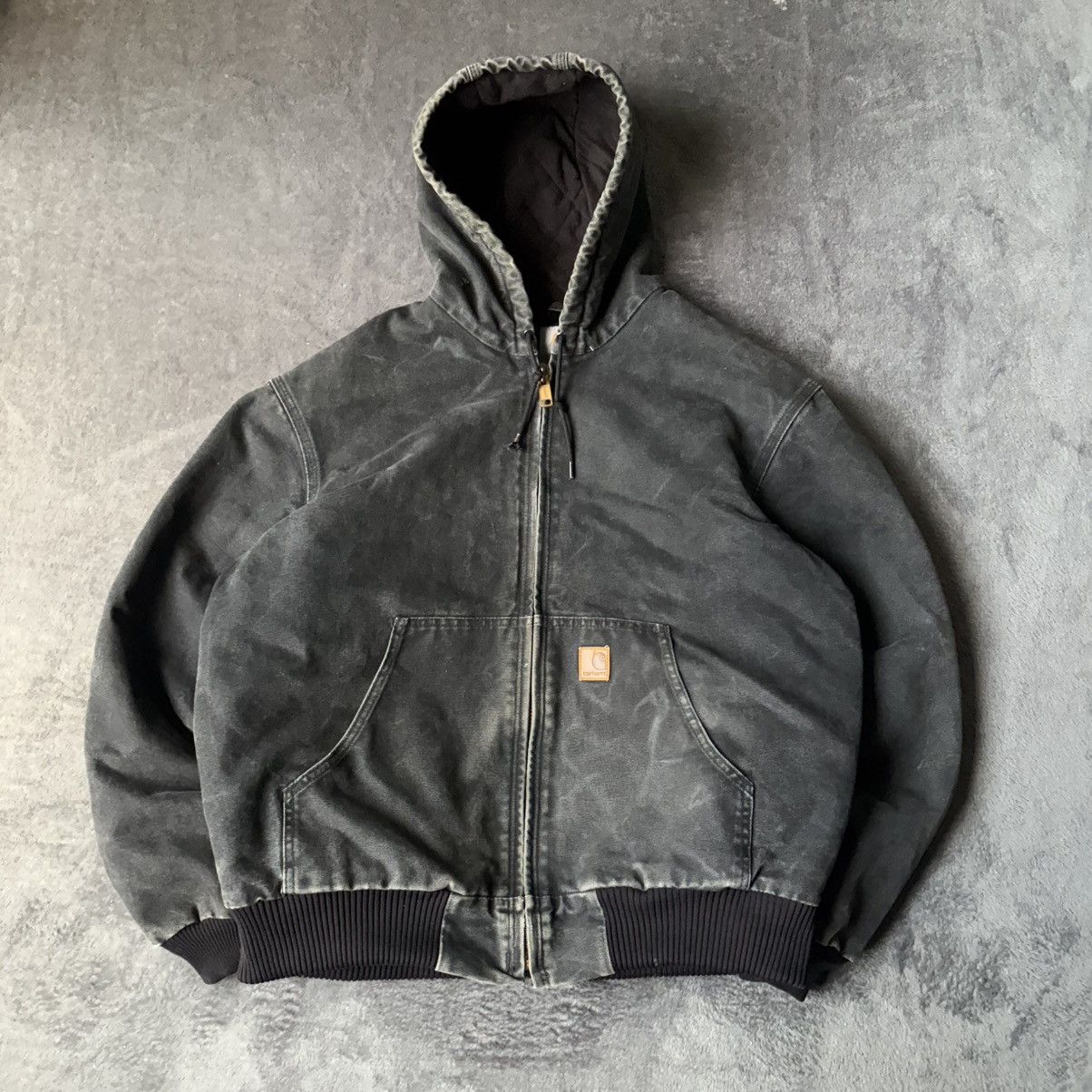 Carhartt J130 BLK CRAZY FADED BLACK CARHARTT ACTIVE JACKET Size US L / EU 52-54 / 3 - 1 Thumbnail