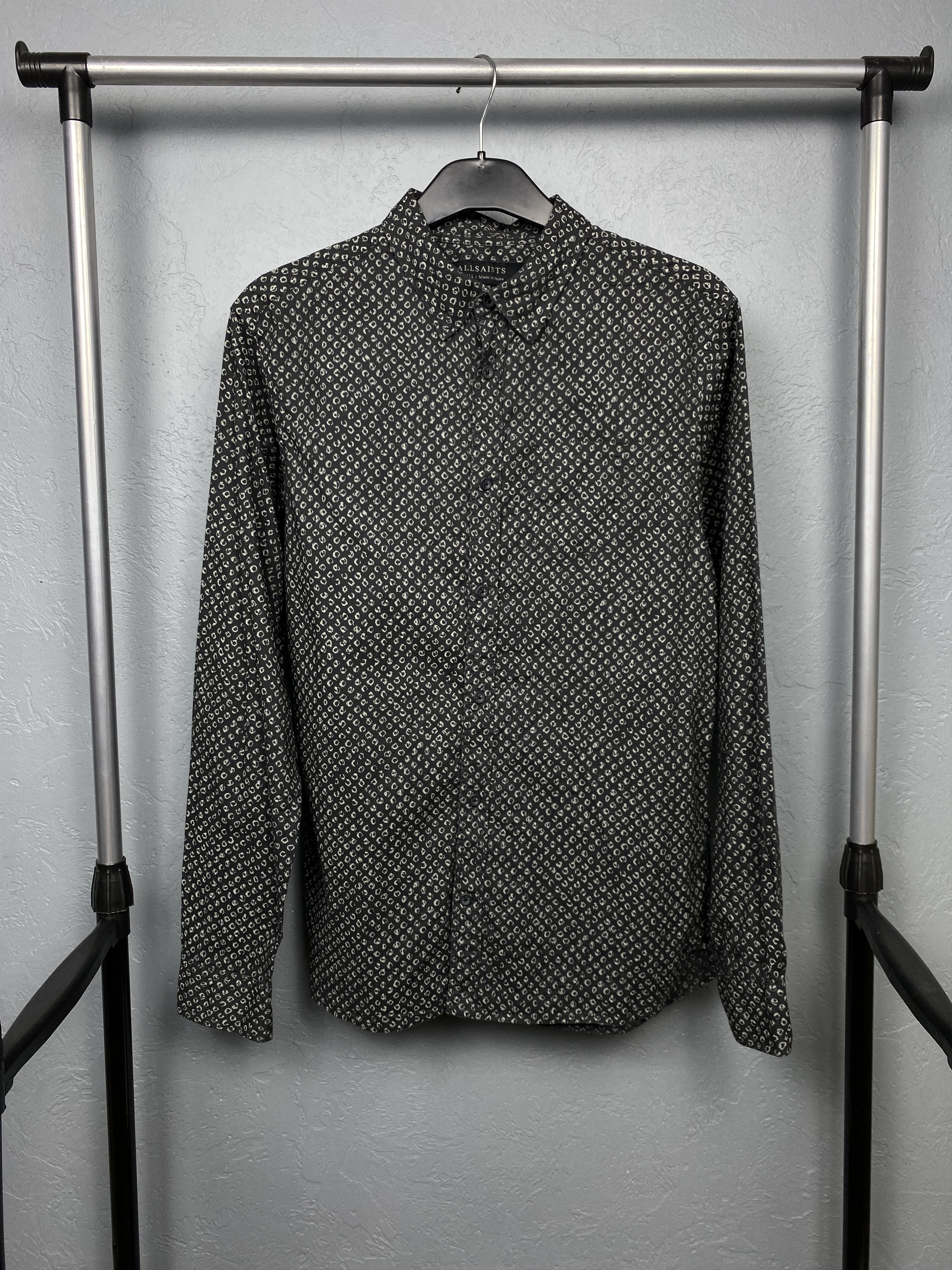 Allsaints × Vintage Allsaints Vintage Mens Cardtridge Long Sleeve Shirt Size US S / EU 44-46 / 1 - 1 Thumbnail