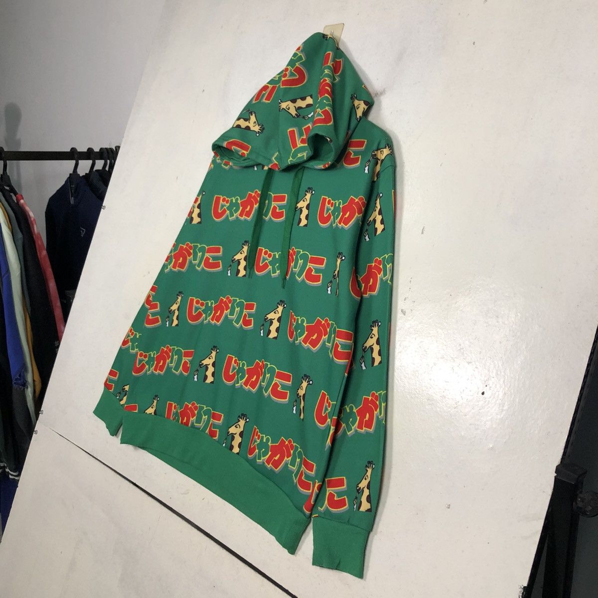 Japanese Brand 📌Vintage Hoodie Pull Over Okashi Collabo Full Print Size US L / EU 52-54 / 3 - 4 Thumbnail