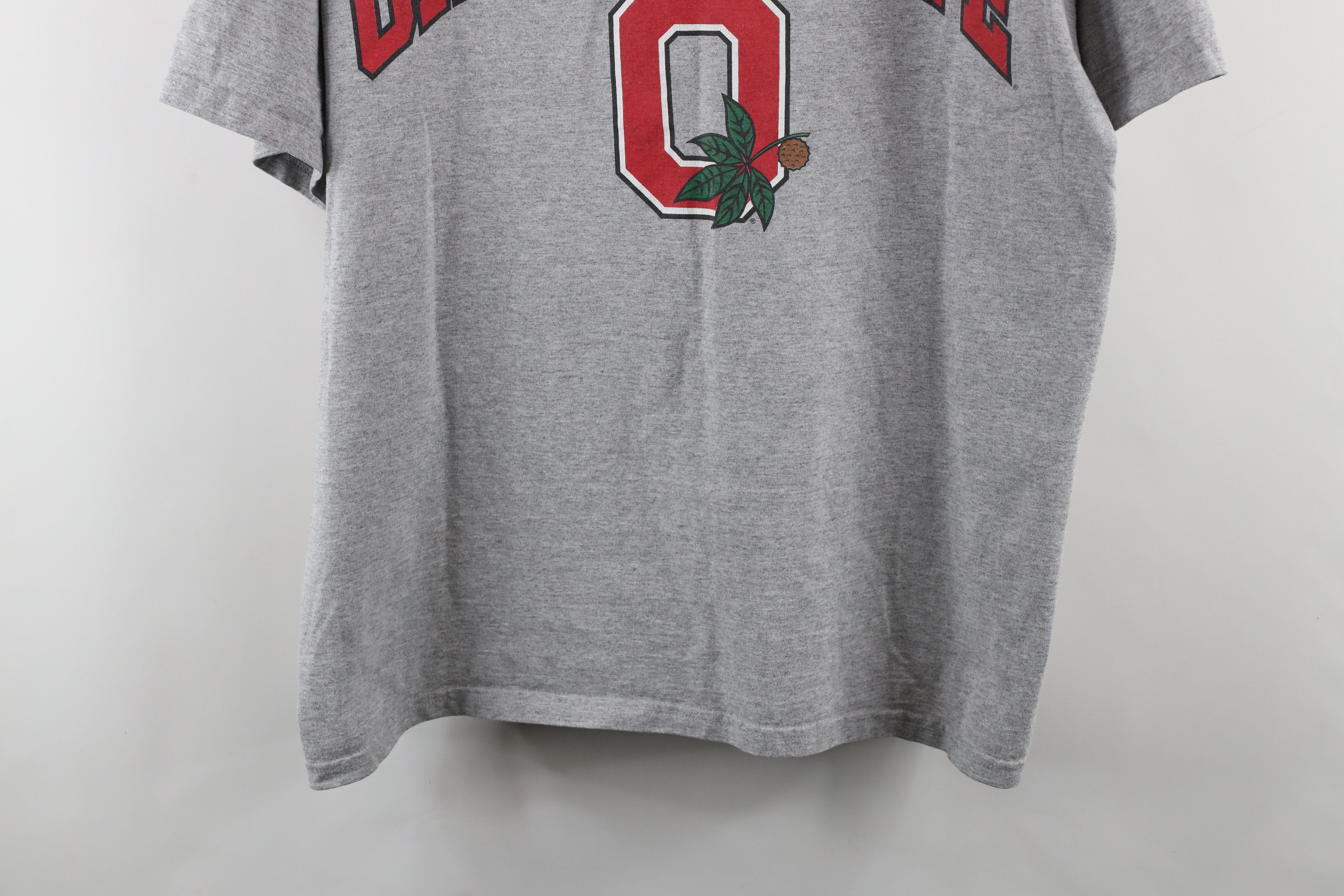 Vintage Vintage Spell Out Ohio State University T-Shirt Heather Gray Size US XXL / EU 58 / 5 - 3 Thumbnail