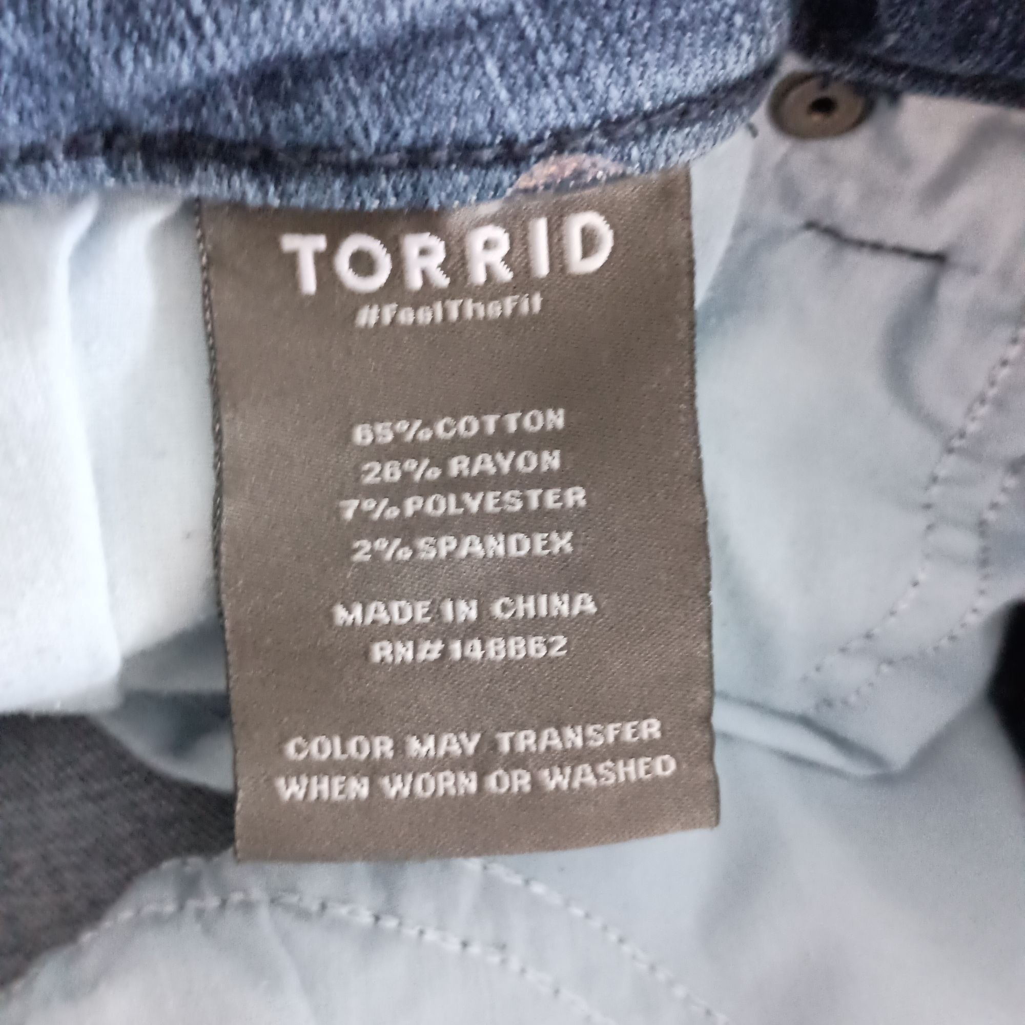 Torrid Torrid Cropped Skinny Jeans Womens 14R High Rise Stretch Den Size 36" / US 14 / IT 50 - 5 Thumbnail