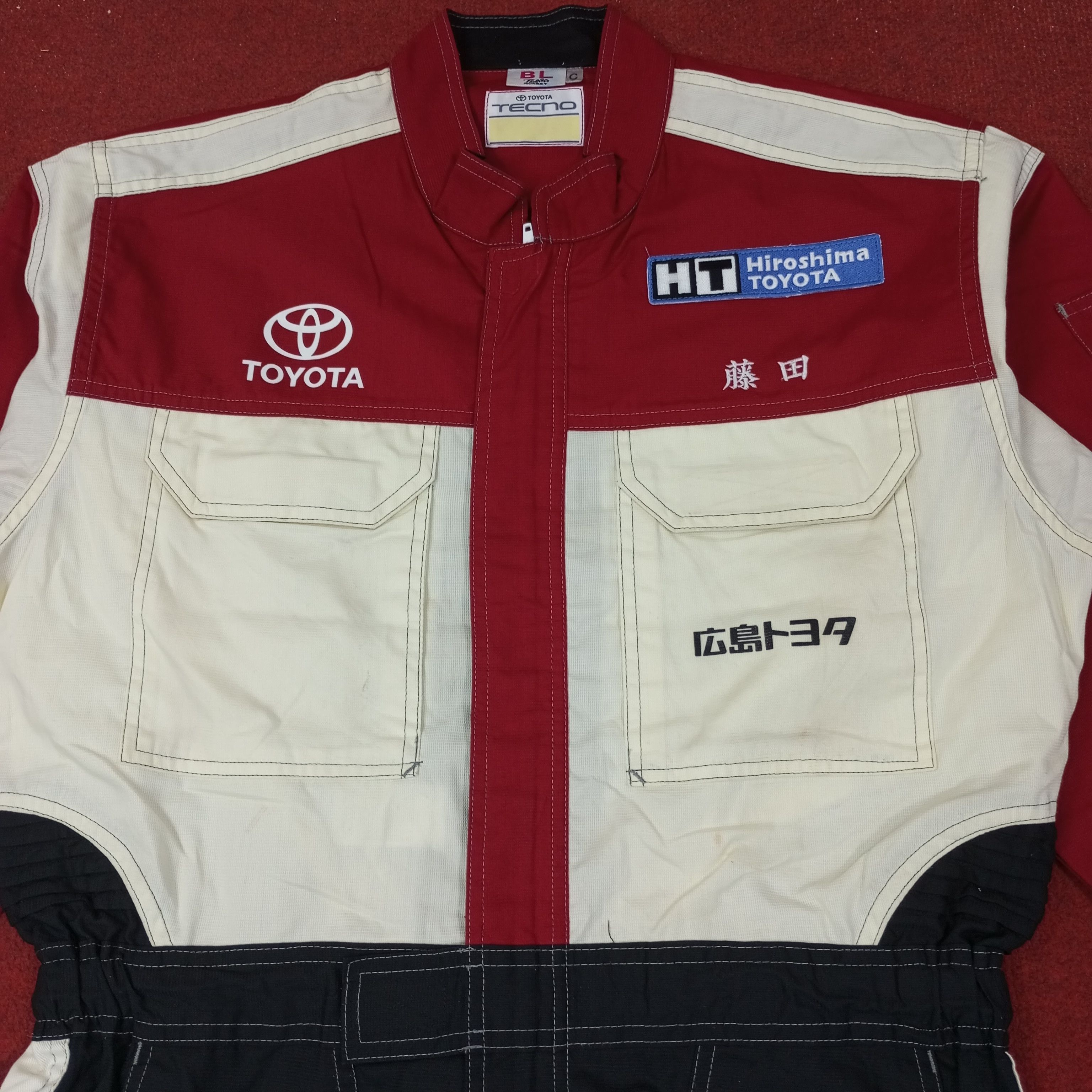 Japanese Brand Toyota Tecno Racing Workwear Motorsports Coverall c254n10 Size US L / EU 52-54 / 3 - 5 Thumbnail