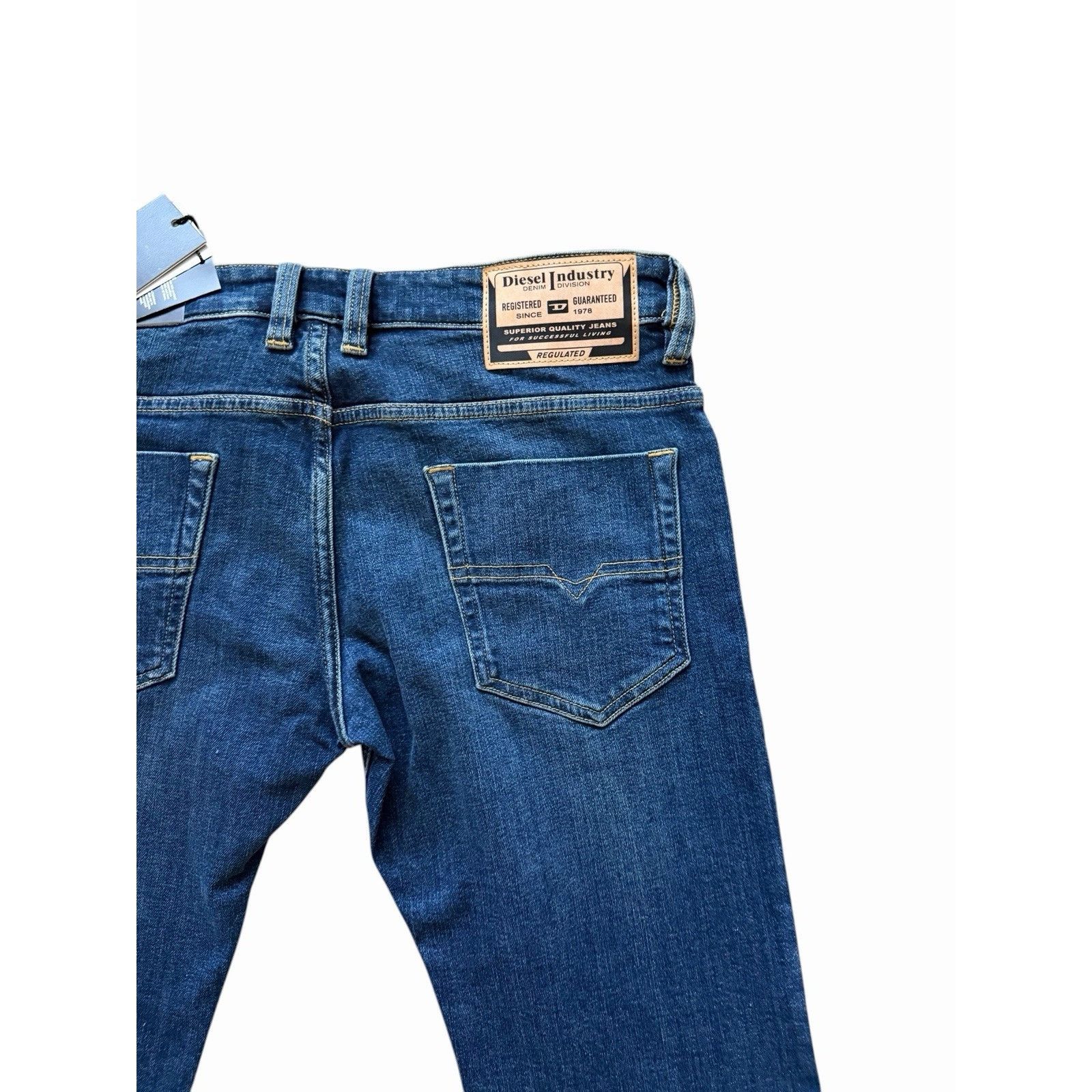 Diesel Diesel Mens Safado Straight Jeans RE020 Blue $250 Size 32/30 Size US 32 / EU 48 - 3 Thumbnail