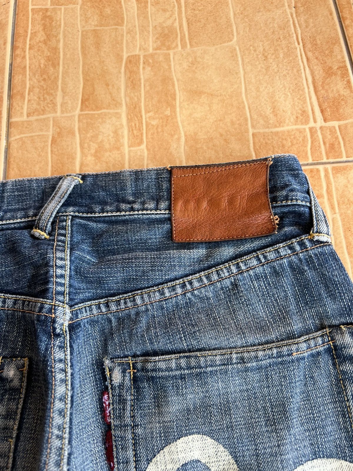 Evisu Vintage Evisu X McDonald Selvedge Distressed Jean Very Rare Size US 29 - 17 Thumbnail