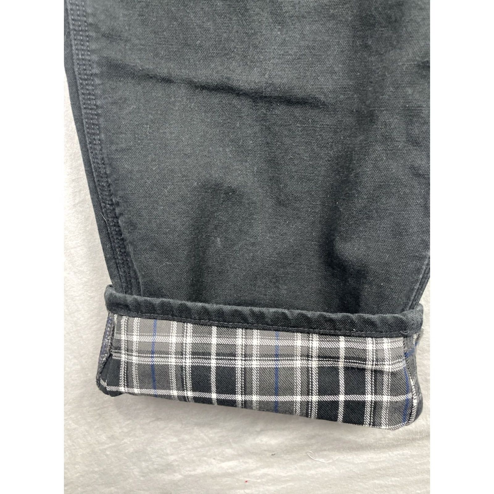 Carhartt Carhartt Pants Mens 44x32 Black Flannel Lined Carpenter Loose B111 Pant Mens Regular Carhartt Canvas 5-Pocket Zipper Button Casual Workwear Size US 44 / EU 60 - 4 Thumbnail