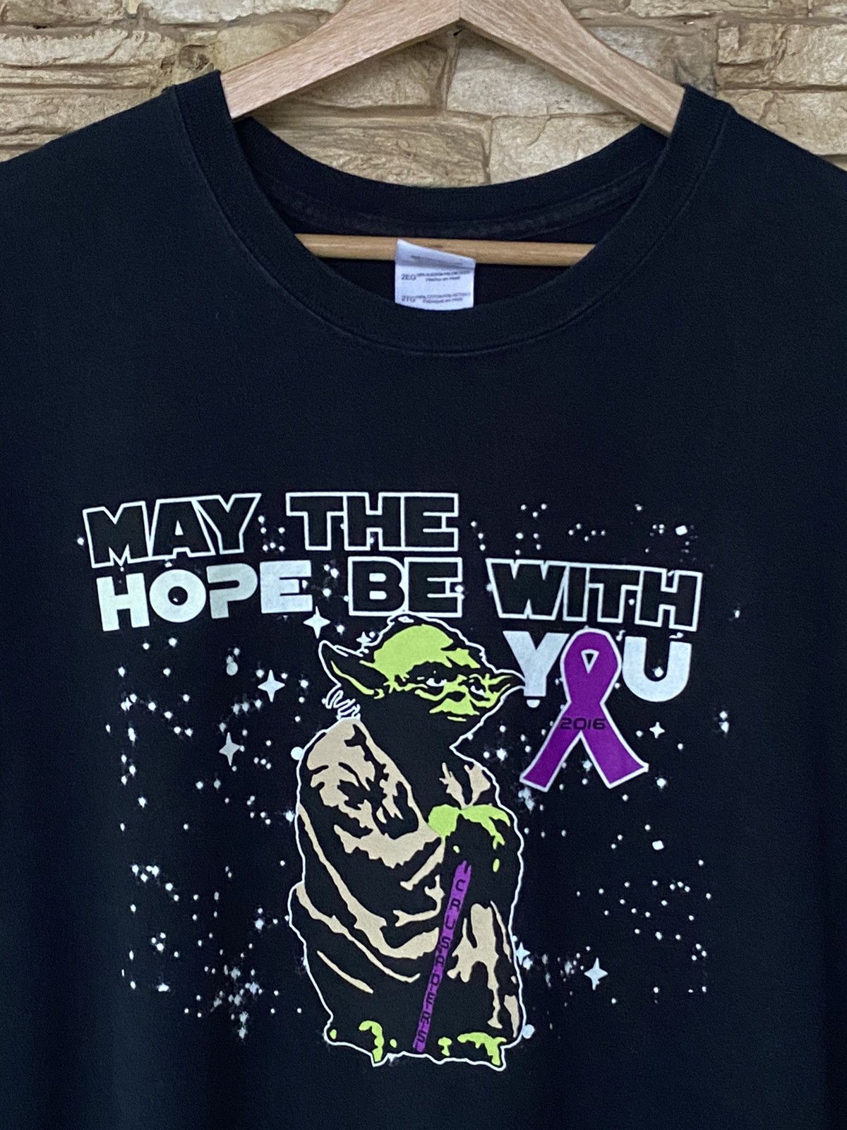 Vintage Vintage Star Wars Yoda Movie Tees Size US XXL / EU 58 / 5 - 2 Thumbnail