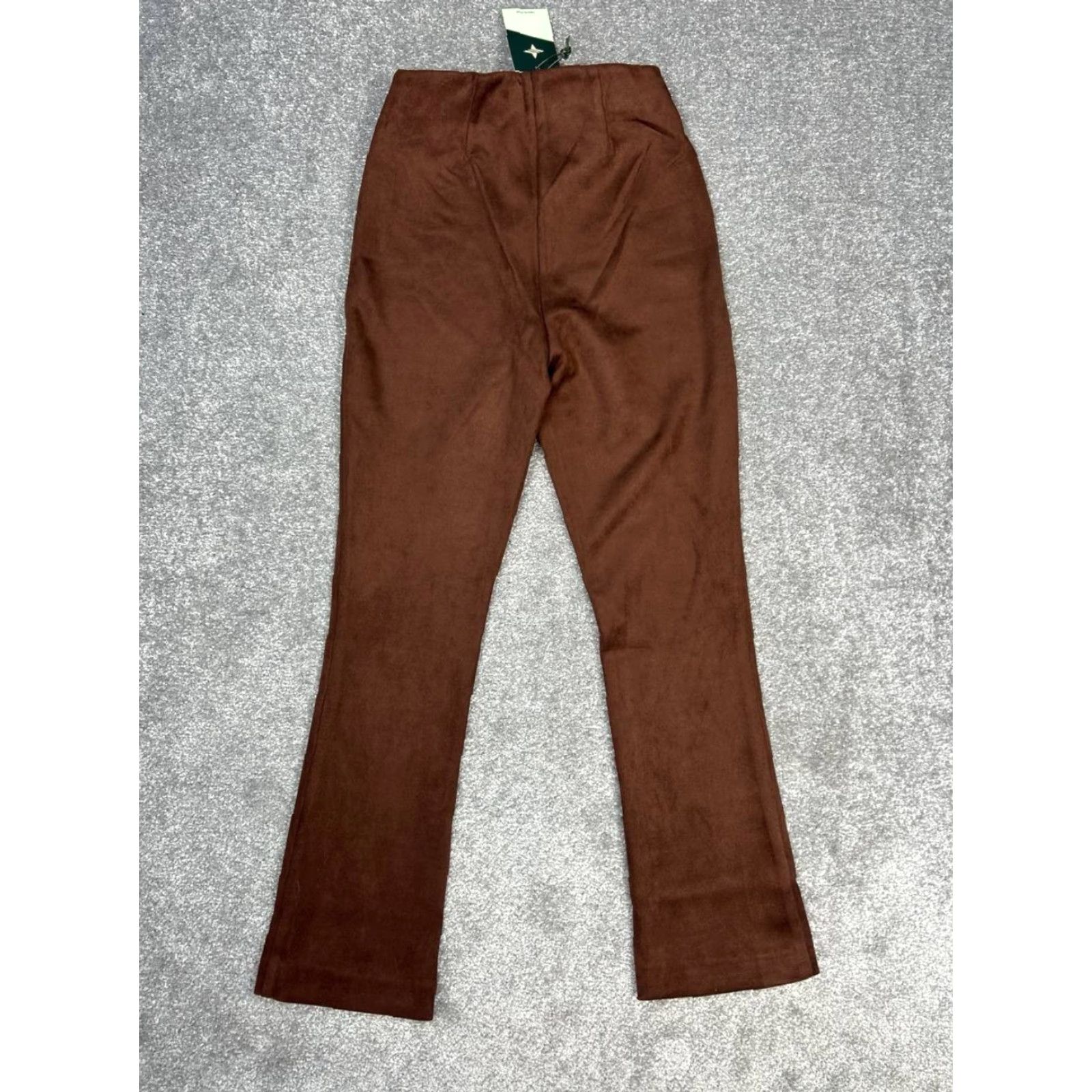 Vintage Tuckernuck Ganache Vegan Suede Ashford Pants Womens XS Brown Bootcut Leg New Size 26" / US 2 / IT 38 - 2 Thumbnail