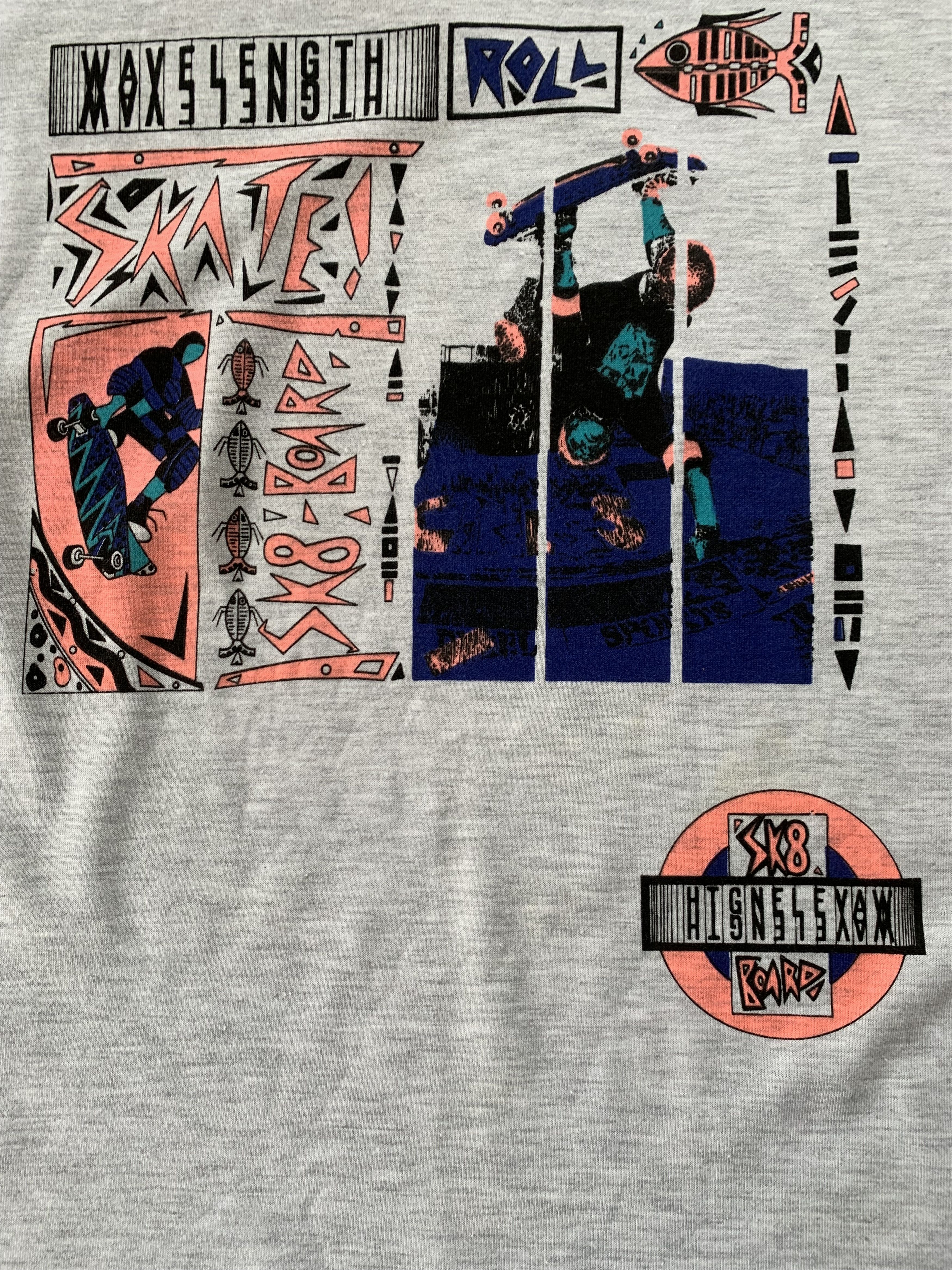 Other Rare Vintage SOS 90s Cotton Skating Printed T Shirt Size US L / EU 52-54 / 3 - 5 Thumbnail