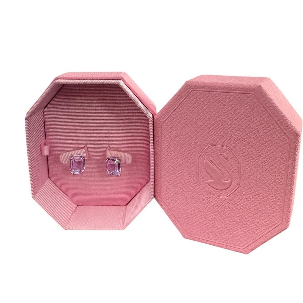 Swarovski Swarovski Millenia Stud Earrings, Octagon Cut, Purple Size ONE SIZE - 1 Thumbnail
