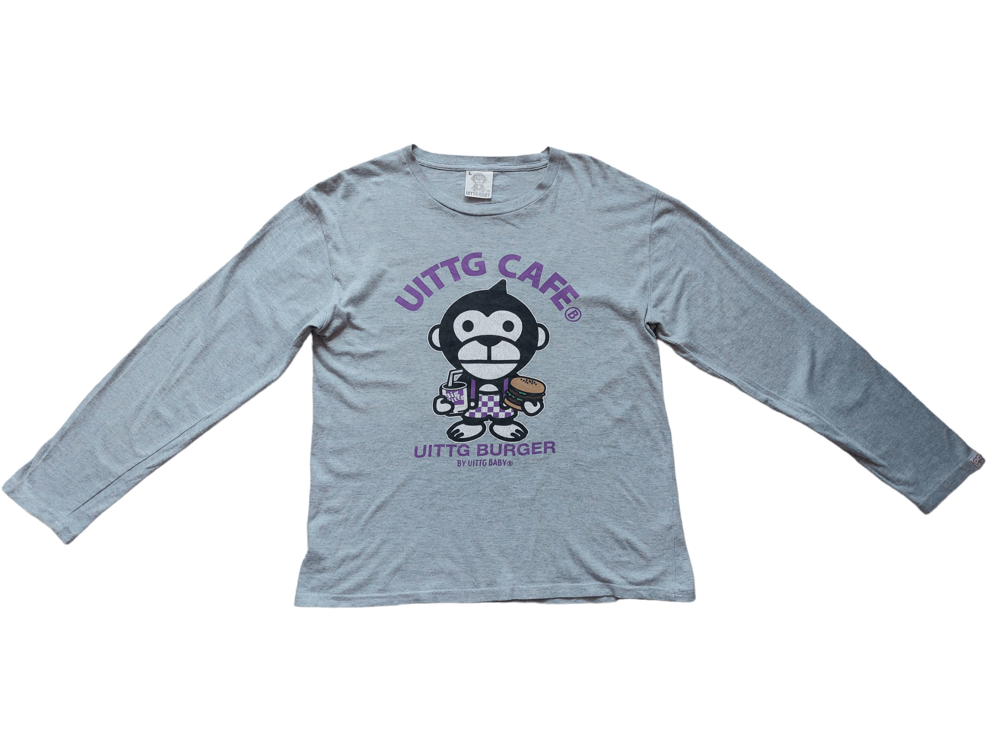 Vintage Uittg Baby Big Logo Inspired by A Bathing Ape Size US L / EU 52-54 / 3 - 3 Thumbnail