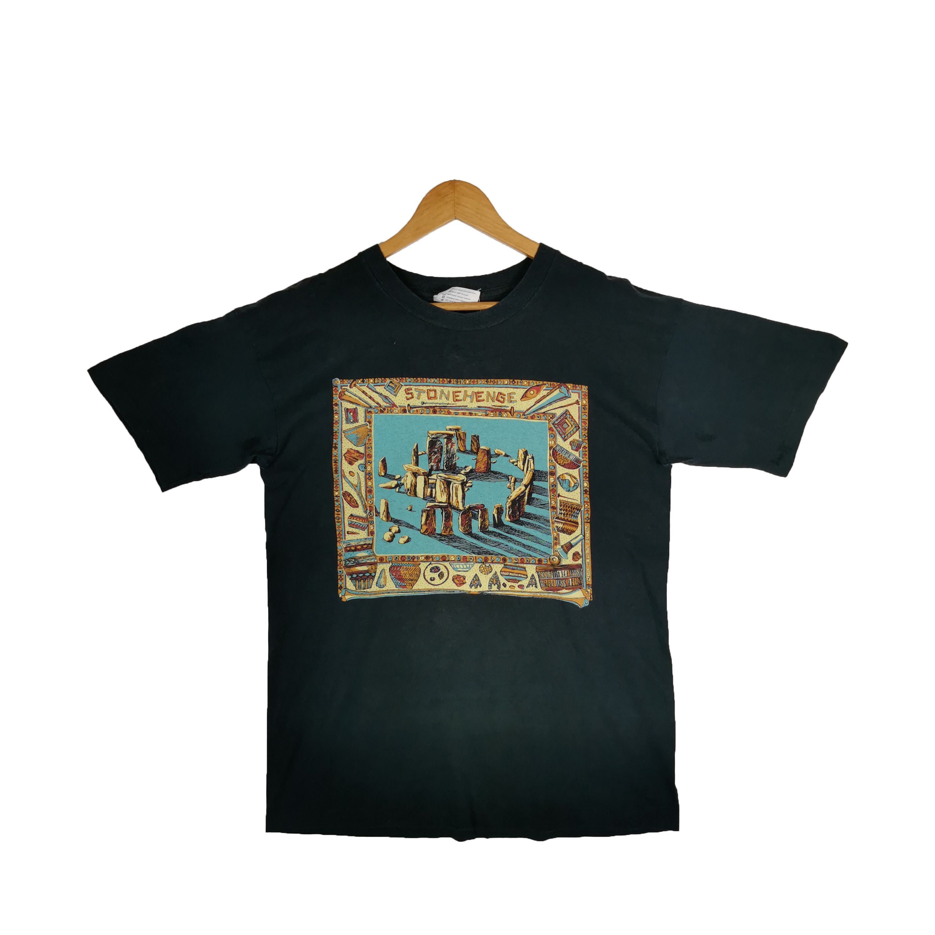 Vintage Vintage 90's Stonehenge T-shirt Pazuki for English Heritage Size US M / EU 48-50 / 2 - 1 Thumbnail