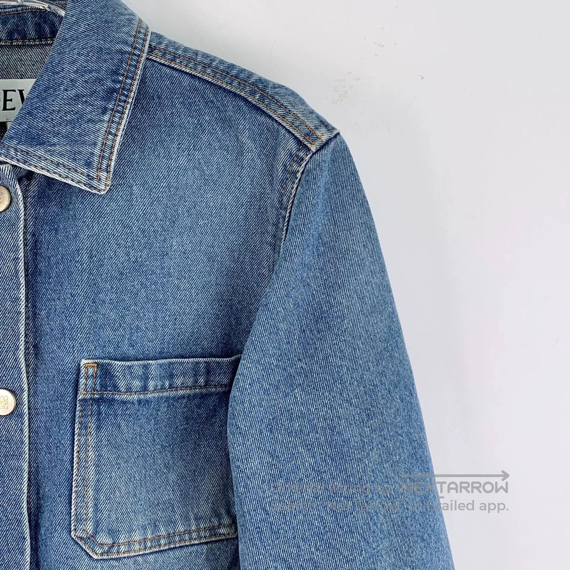 Loewe Loewe Blue Logo Denim Jacket. Size XXS / US 00 / IT 34 - 3 Thumbnail