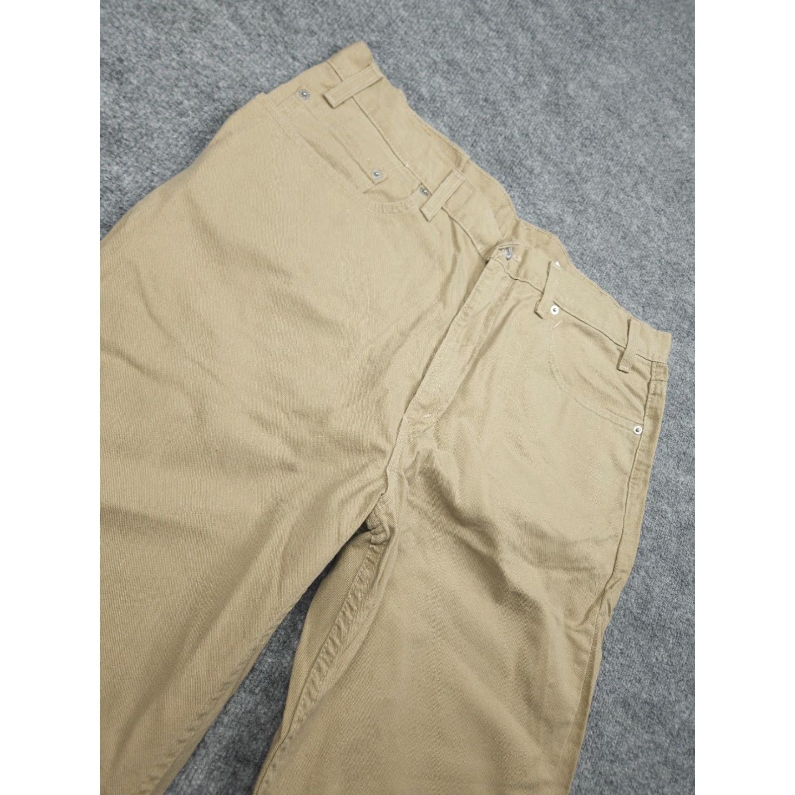 Levi's VINTAGE Levi's 550 Jeans Mens 38 x 32 Beige Relaxed Fit Made USA 100% Cotton NWT Size US 38 / EU 54 - 3 Thumbnail