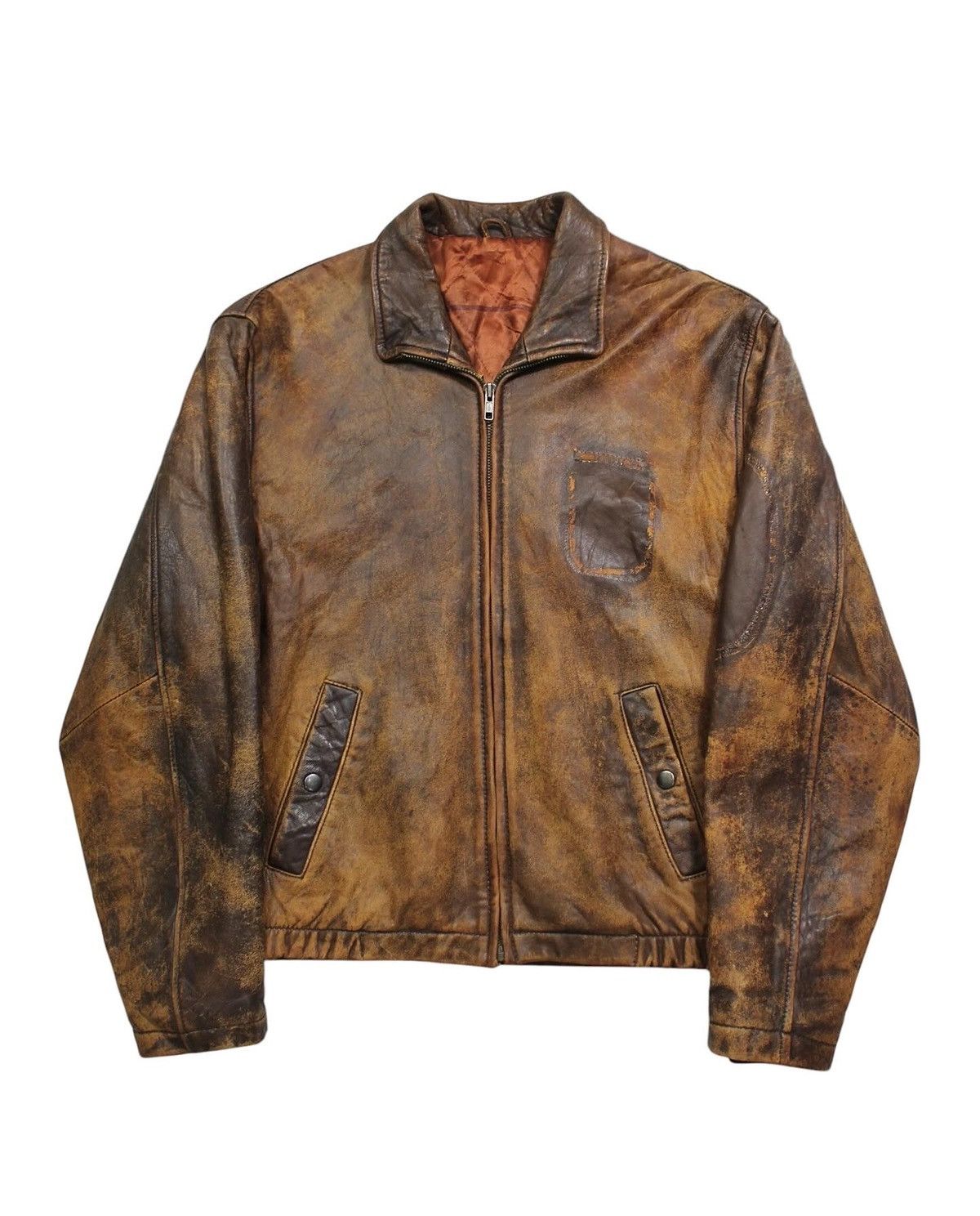 Vintage 2000S FRENCH AIR FORCE BY CHARLES MAC HOPE LEATHER JACKET Size US M / EU 48-50 / 2 - 1 Thumbnail