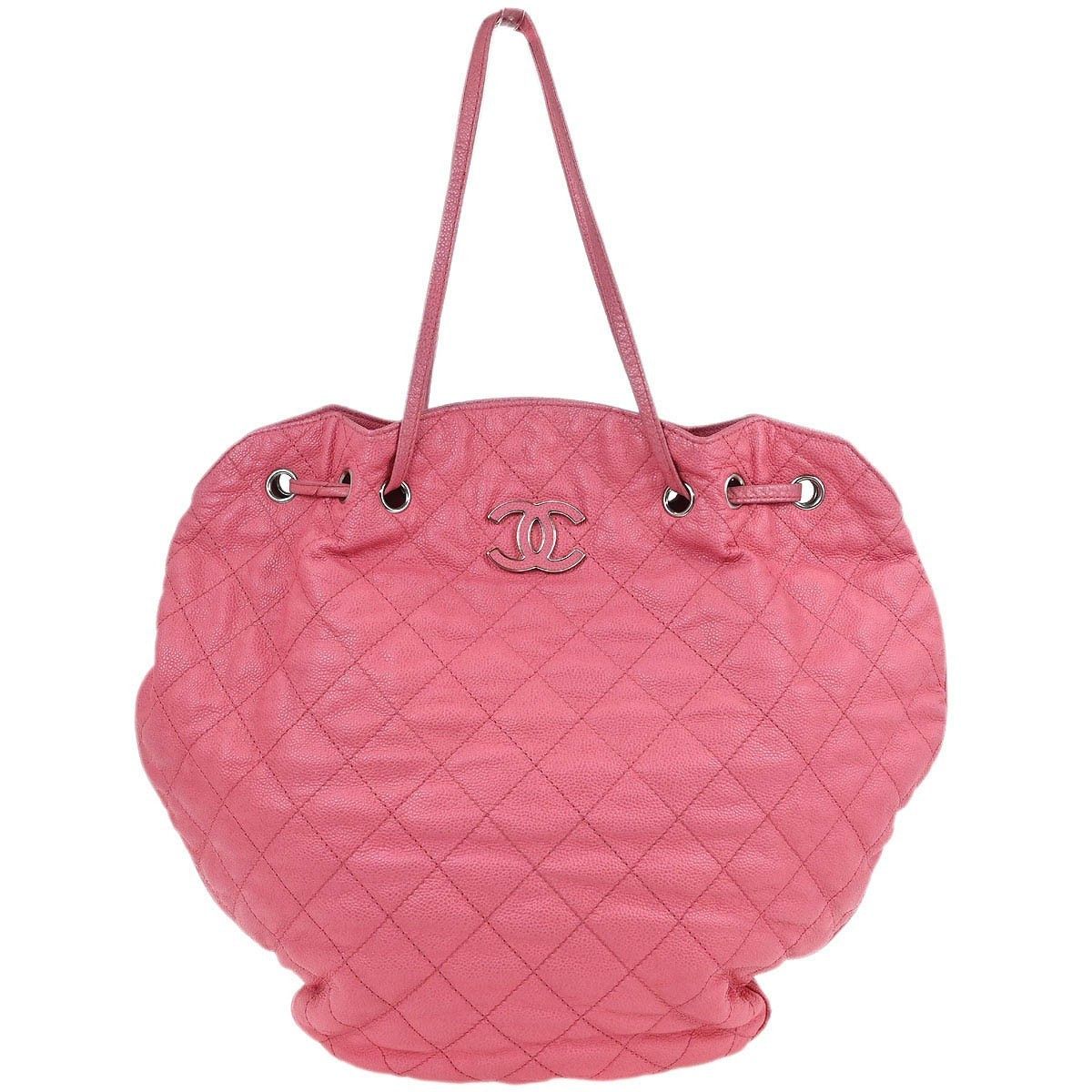 Chanel Chanel Cocomark Drawstring Tote Quilted Caviar Size ONE SIZE - 1 Thumbnail