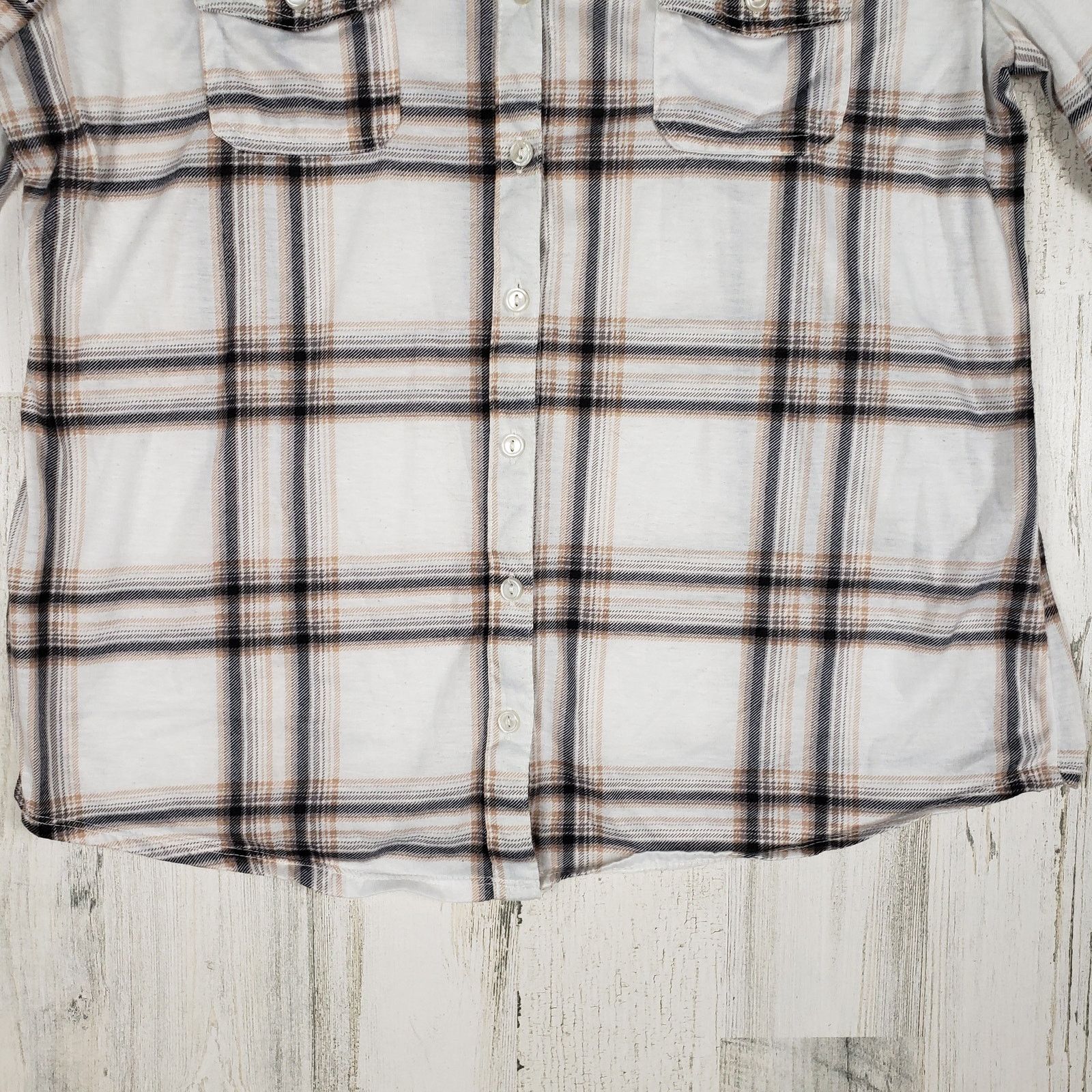 Other French Laundry Plaid Long Sleeve Button Up Top Large Size L / US 10 / IT 46 - 6 Thumbnail