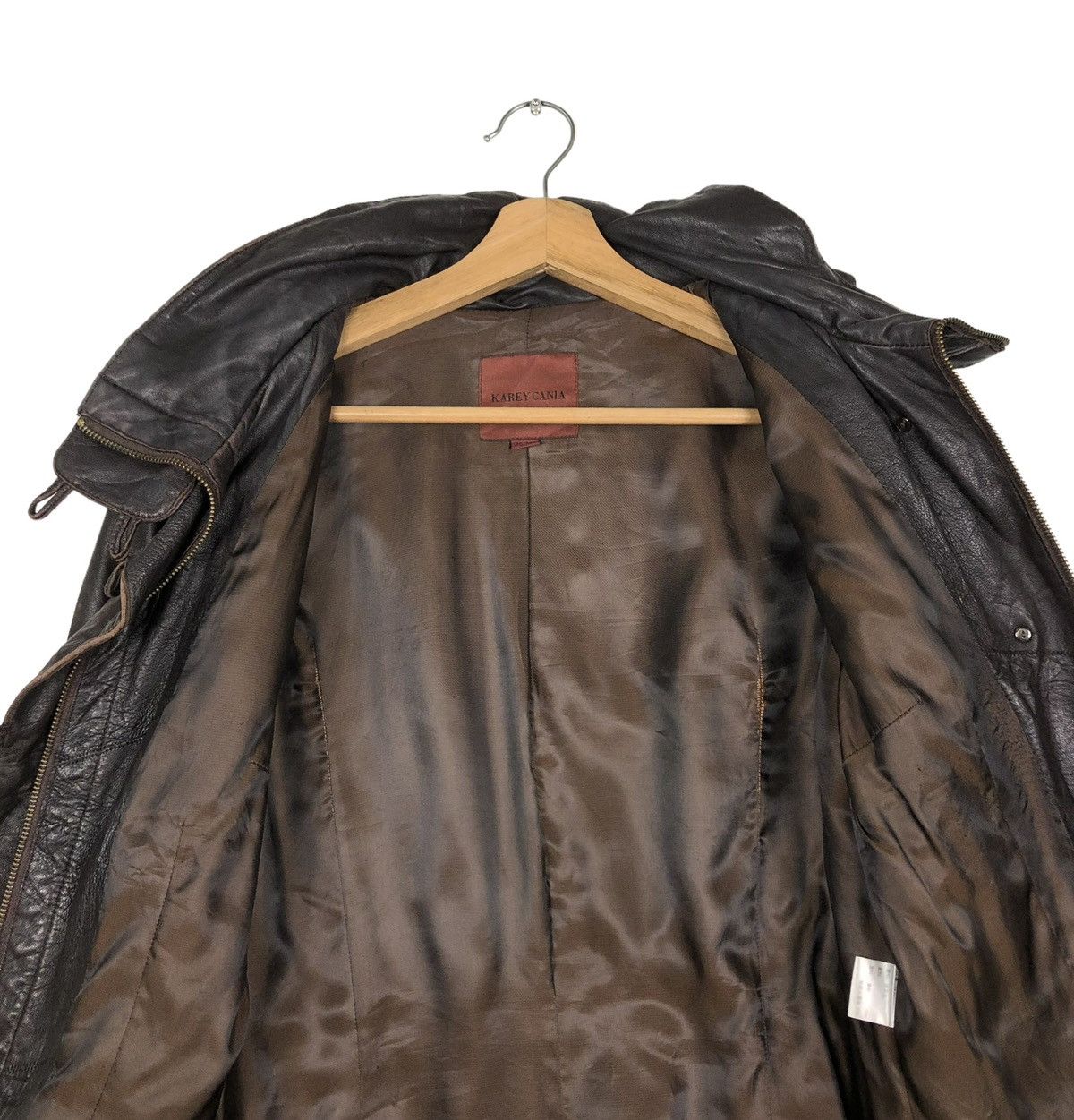 Japanese Brand 🔥VINTAGE GENUINE BIKER LEATHER JACKET KAREY CANIA JAPAN Size US M / EU 48-50 / 2 - 14 Thumbnail