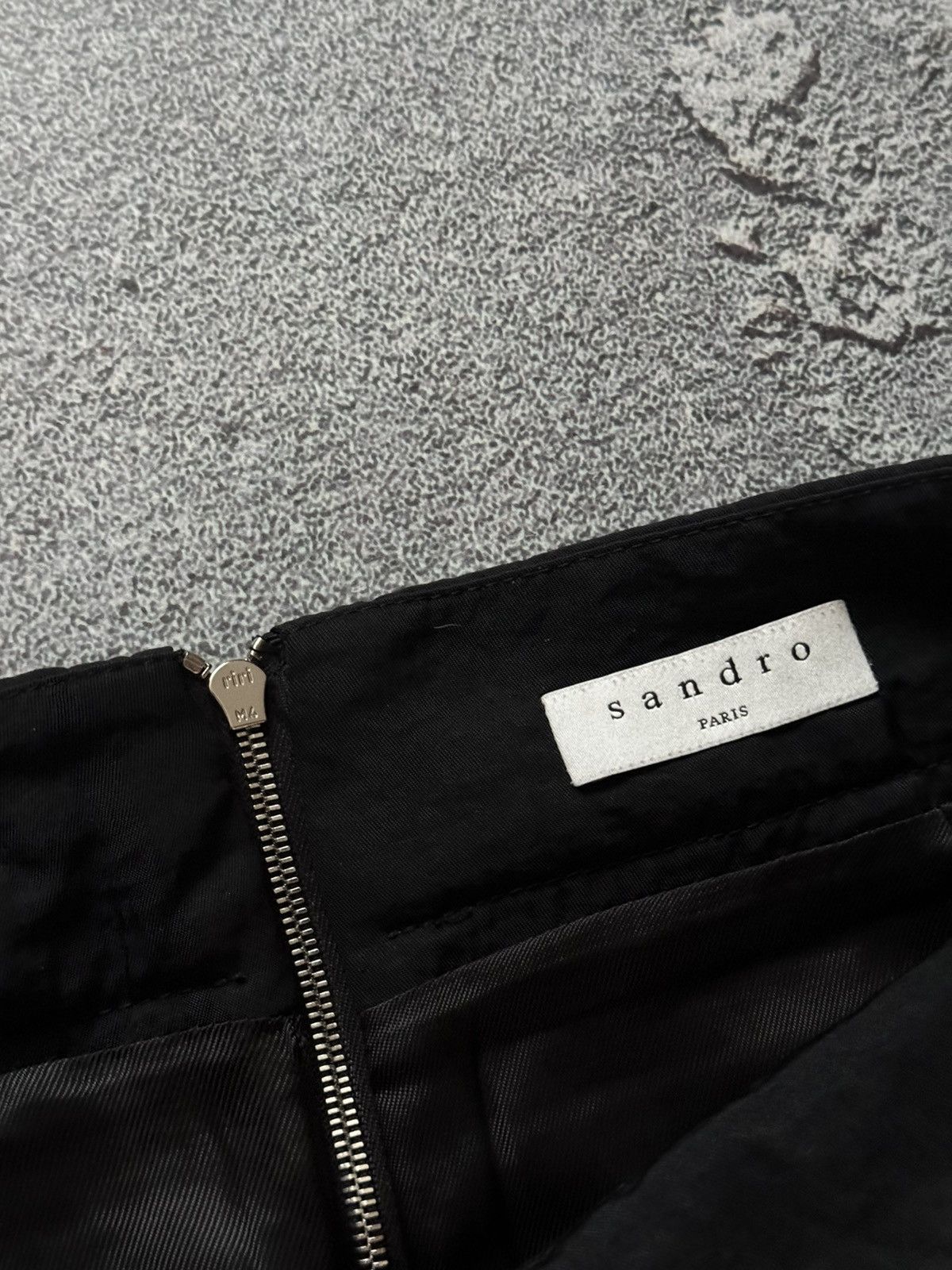 Designer × Sandro Sandro 1 tweed mini skirt chekered dark blue Size 25" / US 0 / IT 36 - 8 Thumbnail