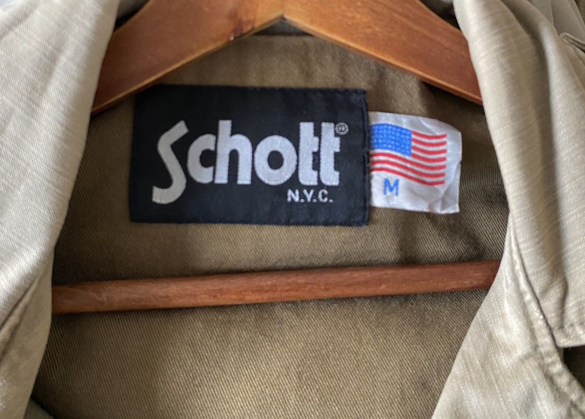Schott Vintage Brand Schott Made In Usa Double Collar Jacket 1990s Size US M / EU 48-50 / 2 - 7 Thumbnail