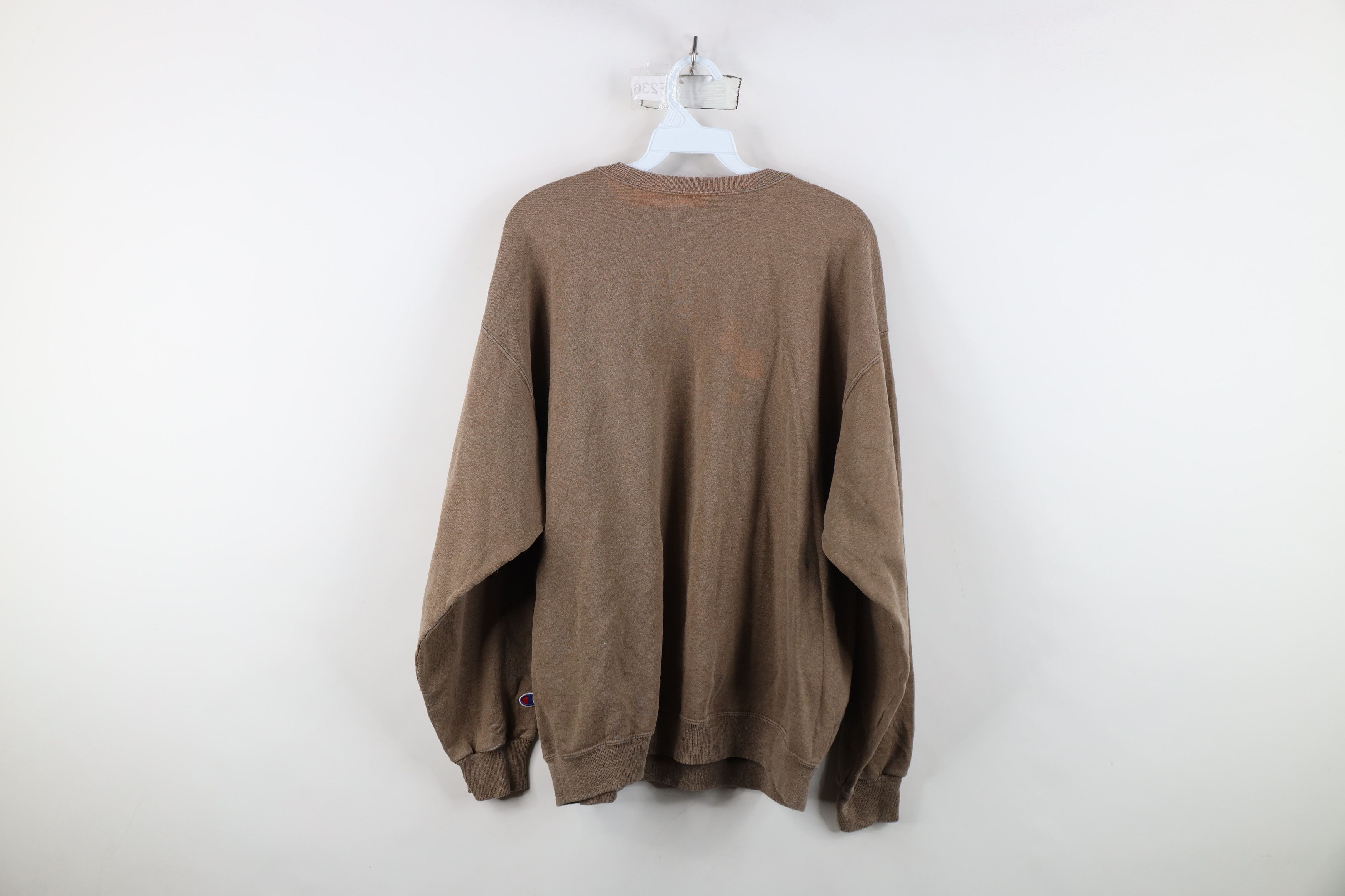 Champion Vintage 90s Champion Spell Out Crewneck Sweatshirt Brown Size US L / EU 52-54 / 3 - 14 Thumbnail