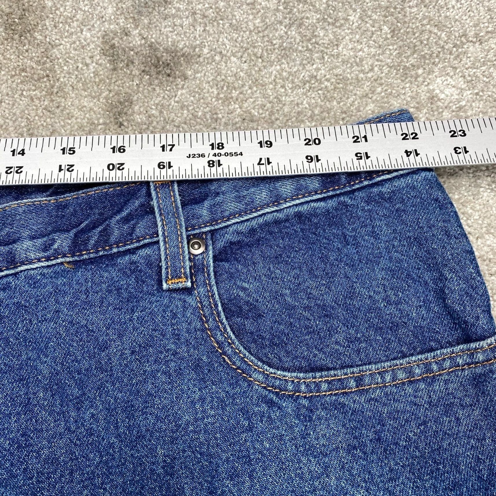 J Brand Falls Creek Jeans 44x23 Denim Blue Wash Relaxed Straight 5-Pocket Mens Big & Tall 6995 Cotton Denim Blue Wash N/A Size US 44 / EU 60 - 6 Thumbnail