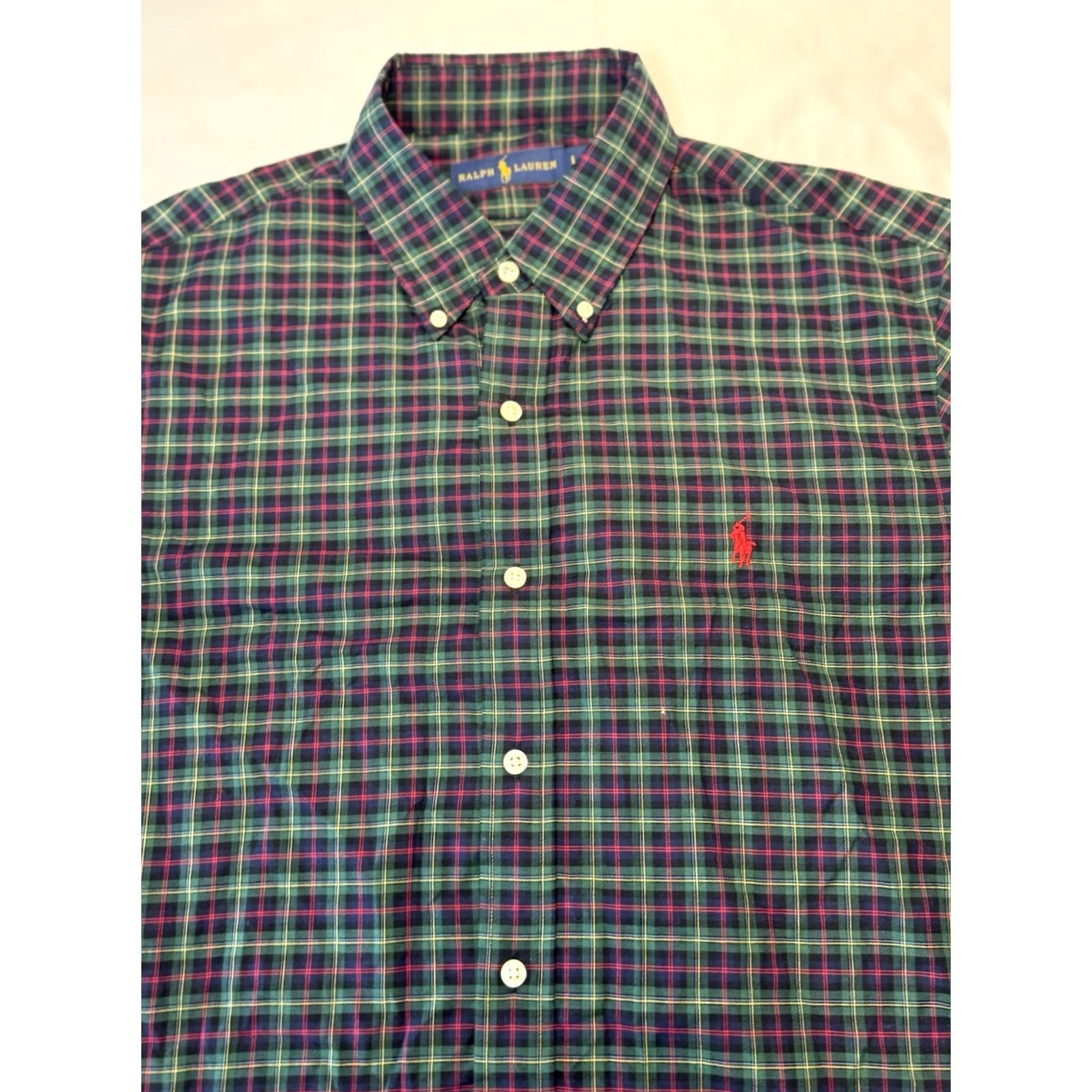 Ralph Lauren Ralph Lauren Shirt Green Button-Down Plaid Classic Preppy Mens L Size US L / EU 52-54 / 3 - 2 Thumbnail