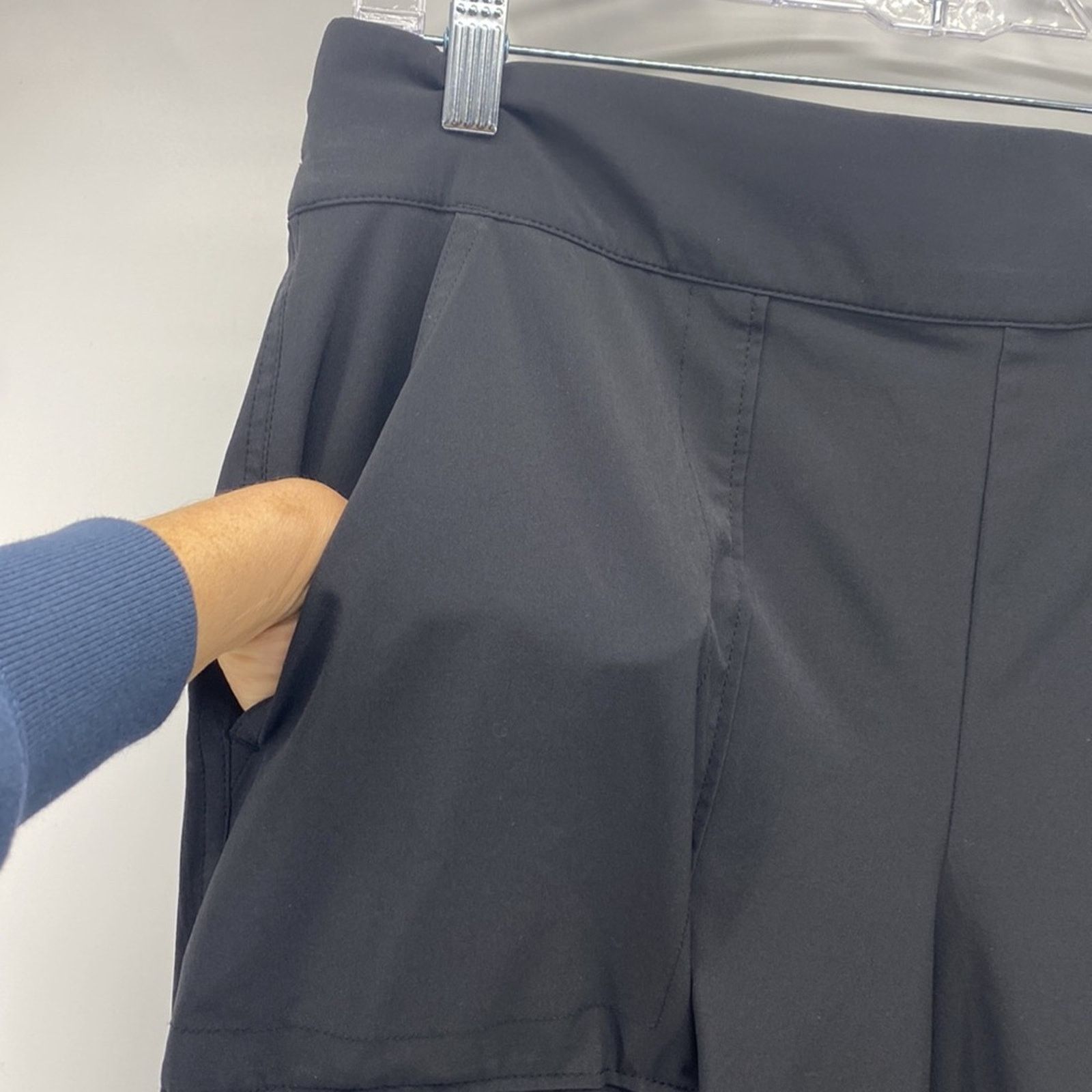 Athleta Athleta black wide leg pants athleisure casual workout sz 12 Size 34" / US 12 / IT 48 - 4 Thumbnail
