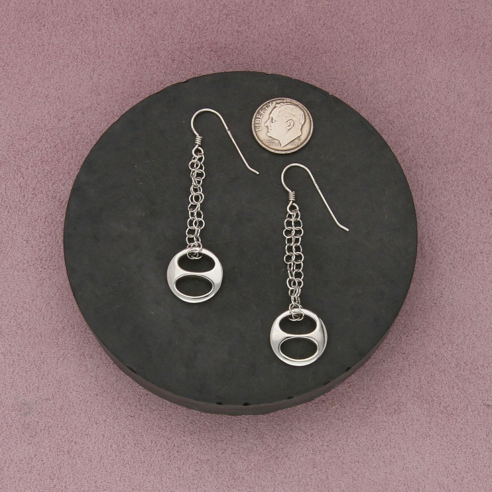 Sterling Silver sterling silver unique mariner dangle earrings Size ONE SIZE - 2 Thumbnail